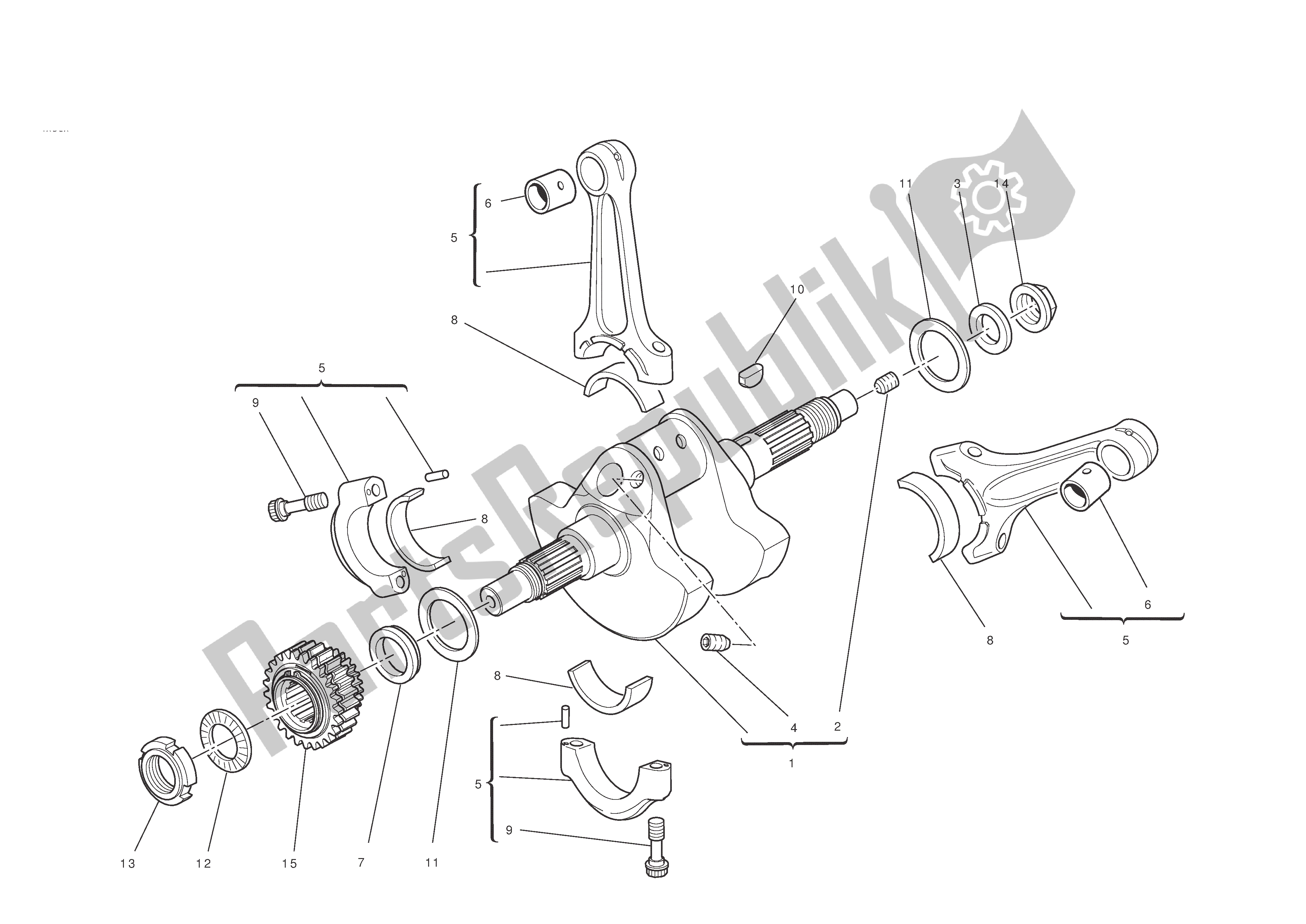 Todas las partes para Bielas de Ducati Diavel 1200 2011