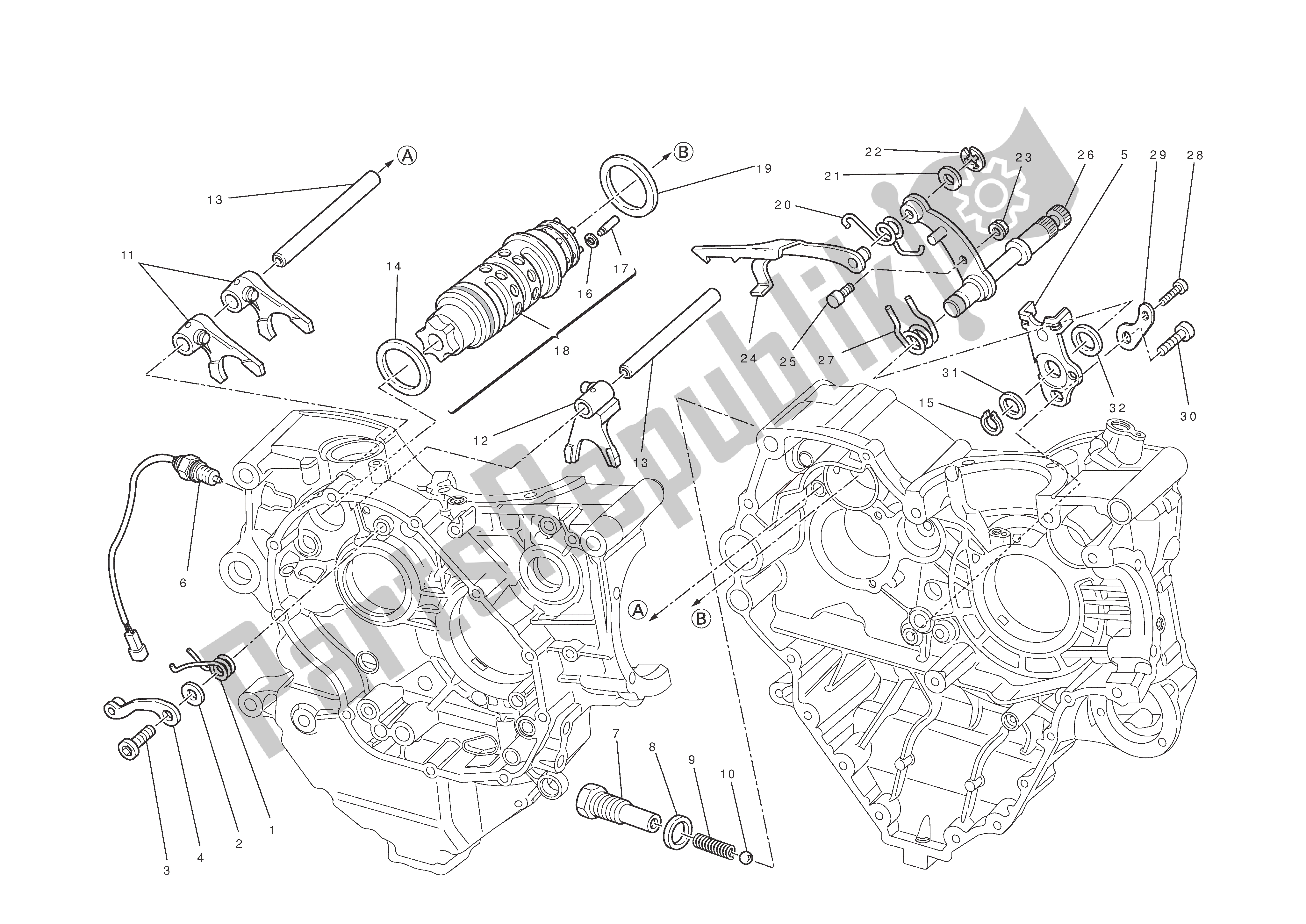 Todas las partes para Control De Cambio De Marchas de Ducati Diavel 1200 2013
