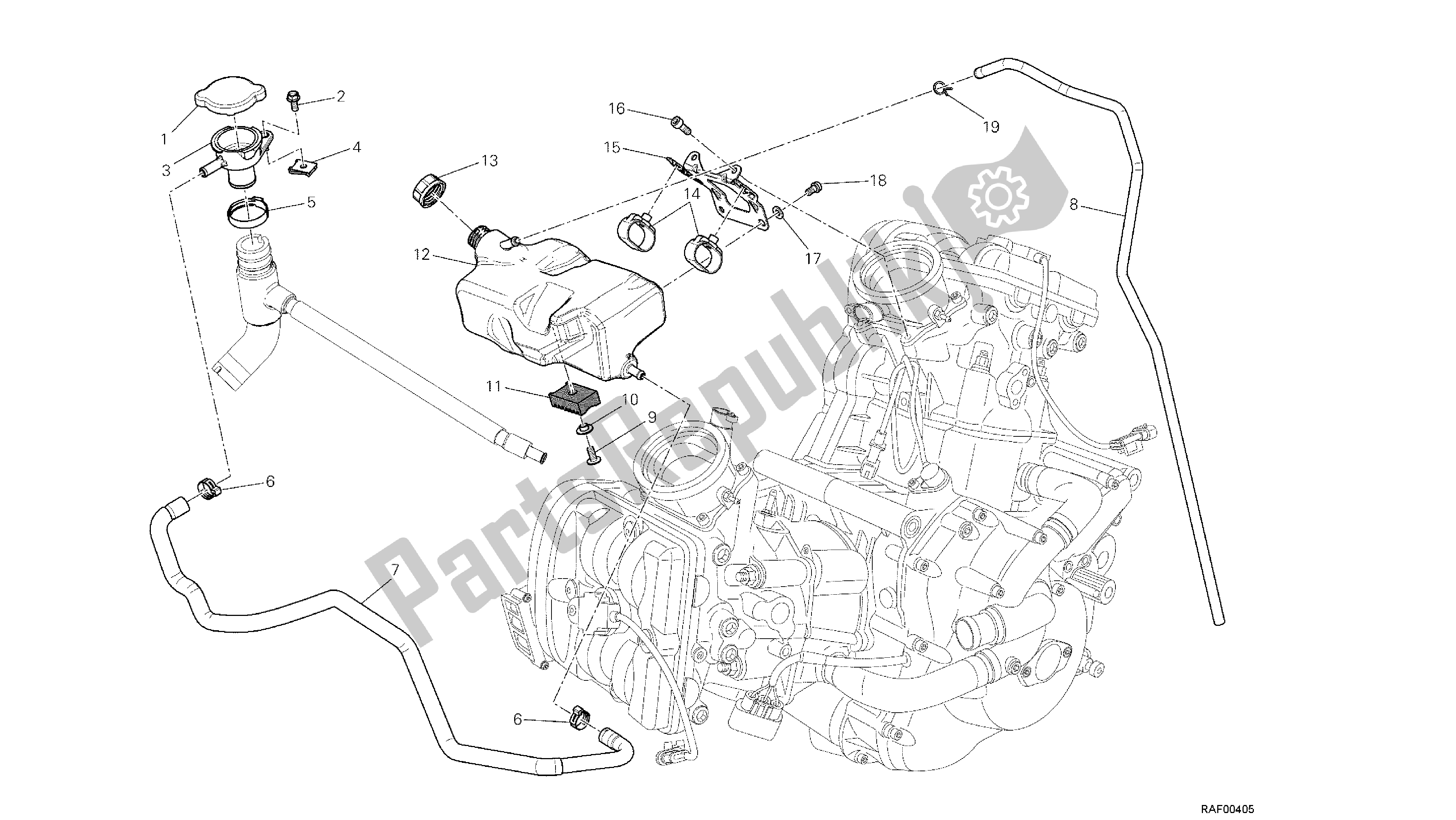 Todas las partes para Dibujo 31a - Tanque, Depósito De Agua [mod: Dvlt; Xst: Aus, Eu R, Fr A, J Ap] Grupo Fr Ame de Ducati Diavel Strada 1200 2013