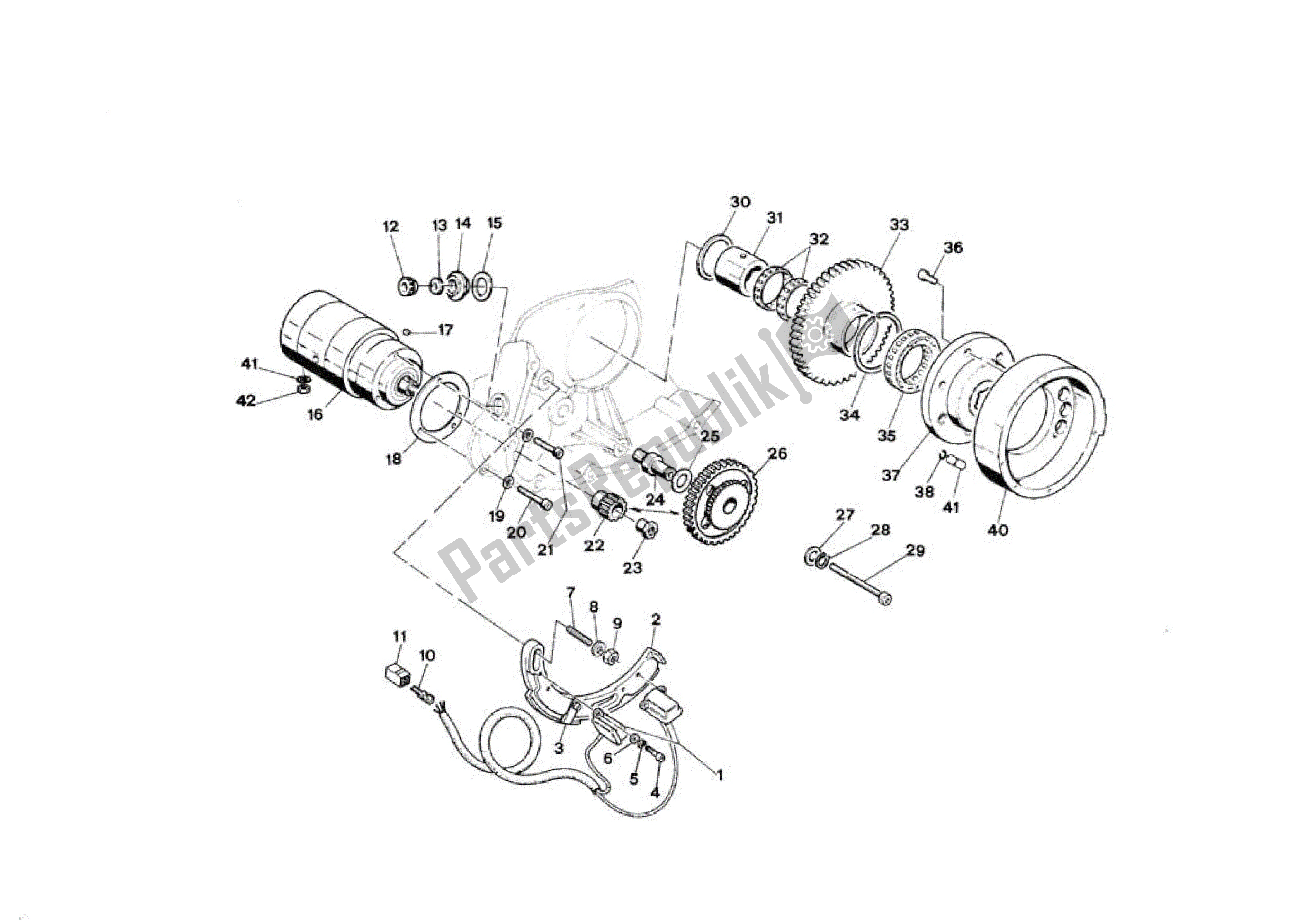All parts for the 1 of the Ducati Indiana 350-650 1986 - 1990