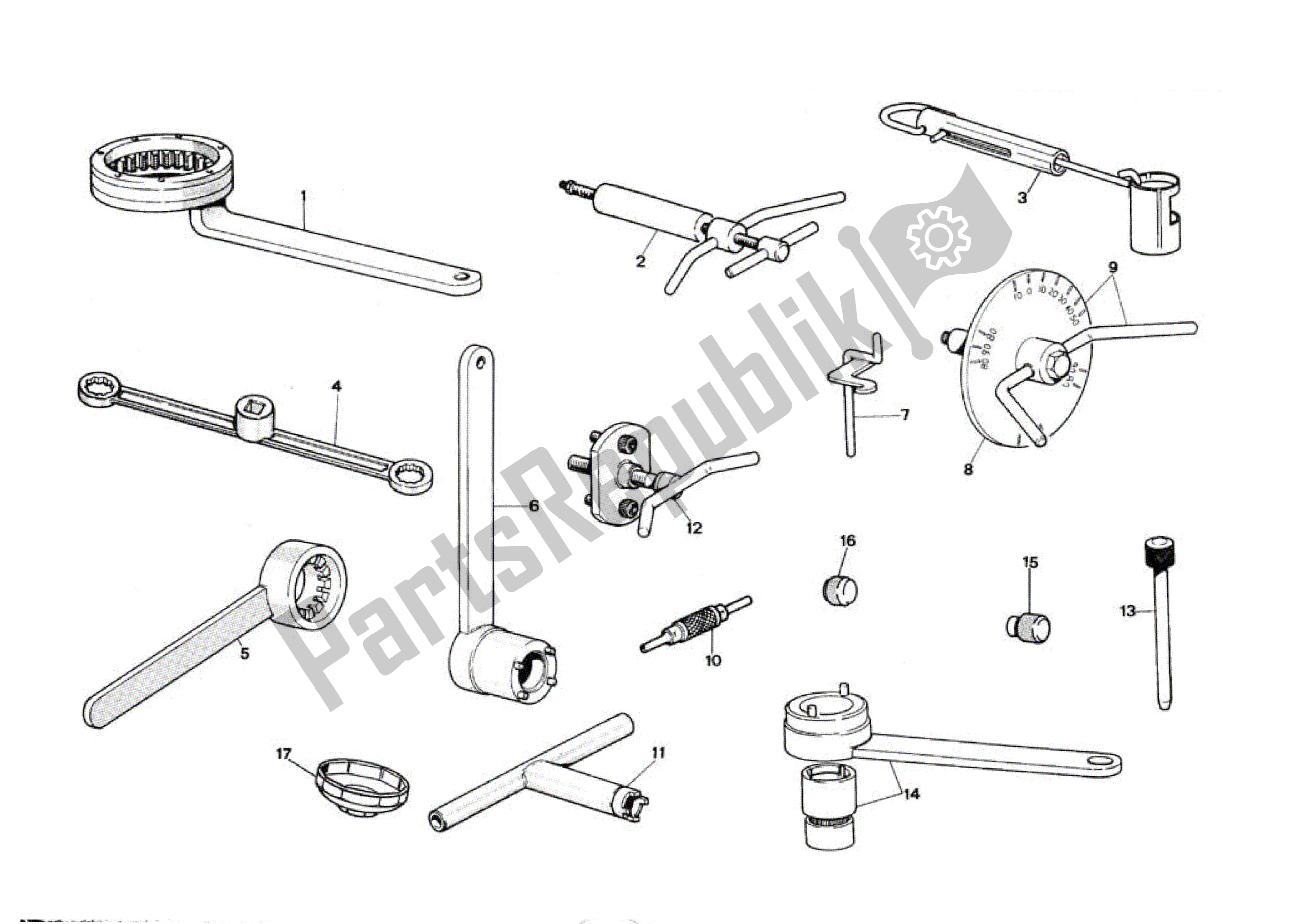 Tutte le parti per il 1spm ~ L del Ducati Indiana 350-650 1986 - 1990