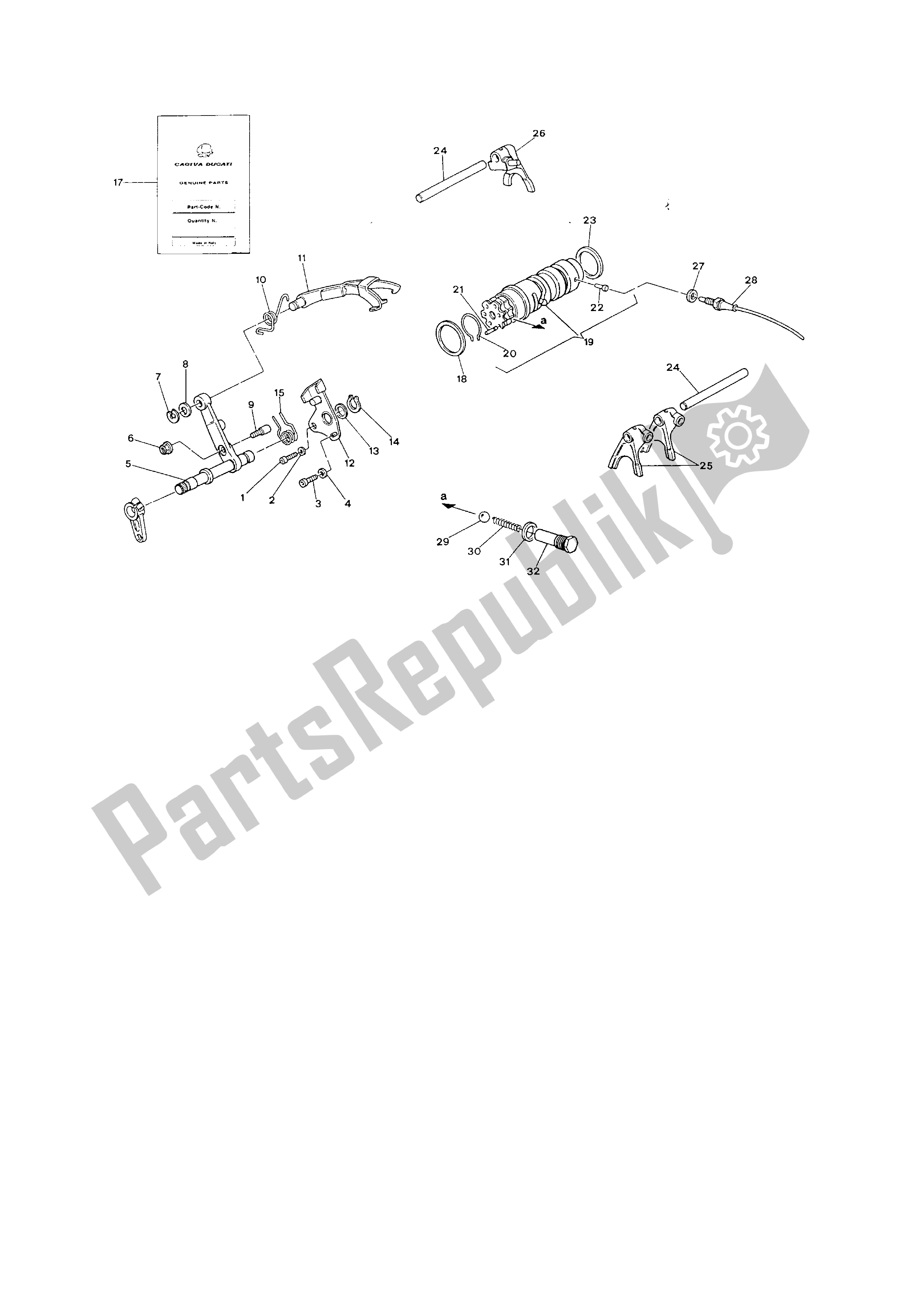 Toutes les pièces pour le Changement De Vitesse du Ducati Paso 750 1986 - 1988