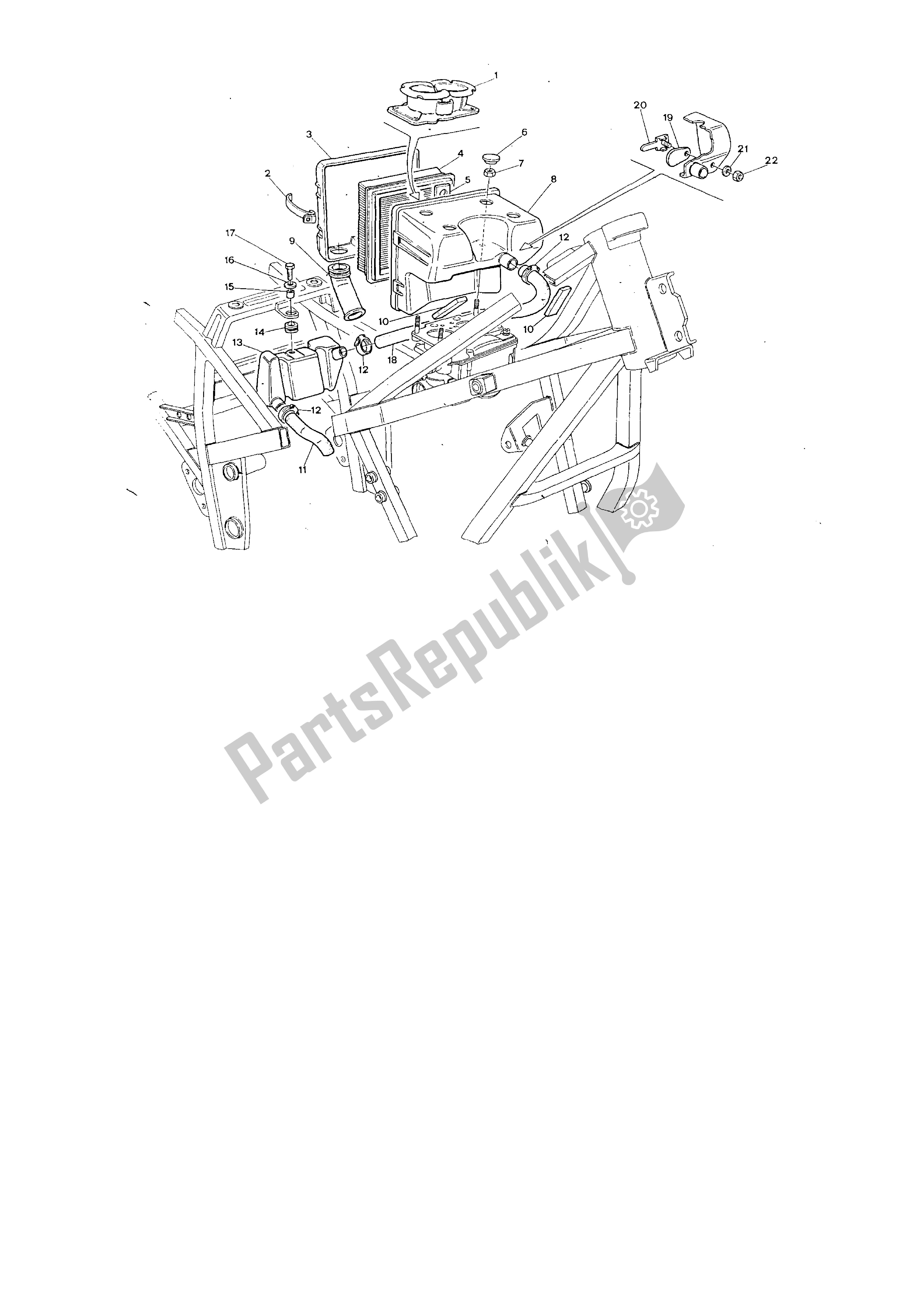 Wszystkie części do Skrzynka Powietrzna I Filtr Ducati Paso 750 1986 - 1988