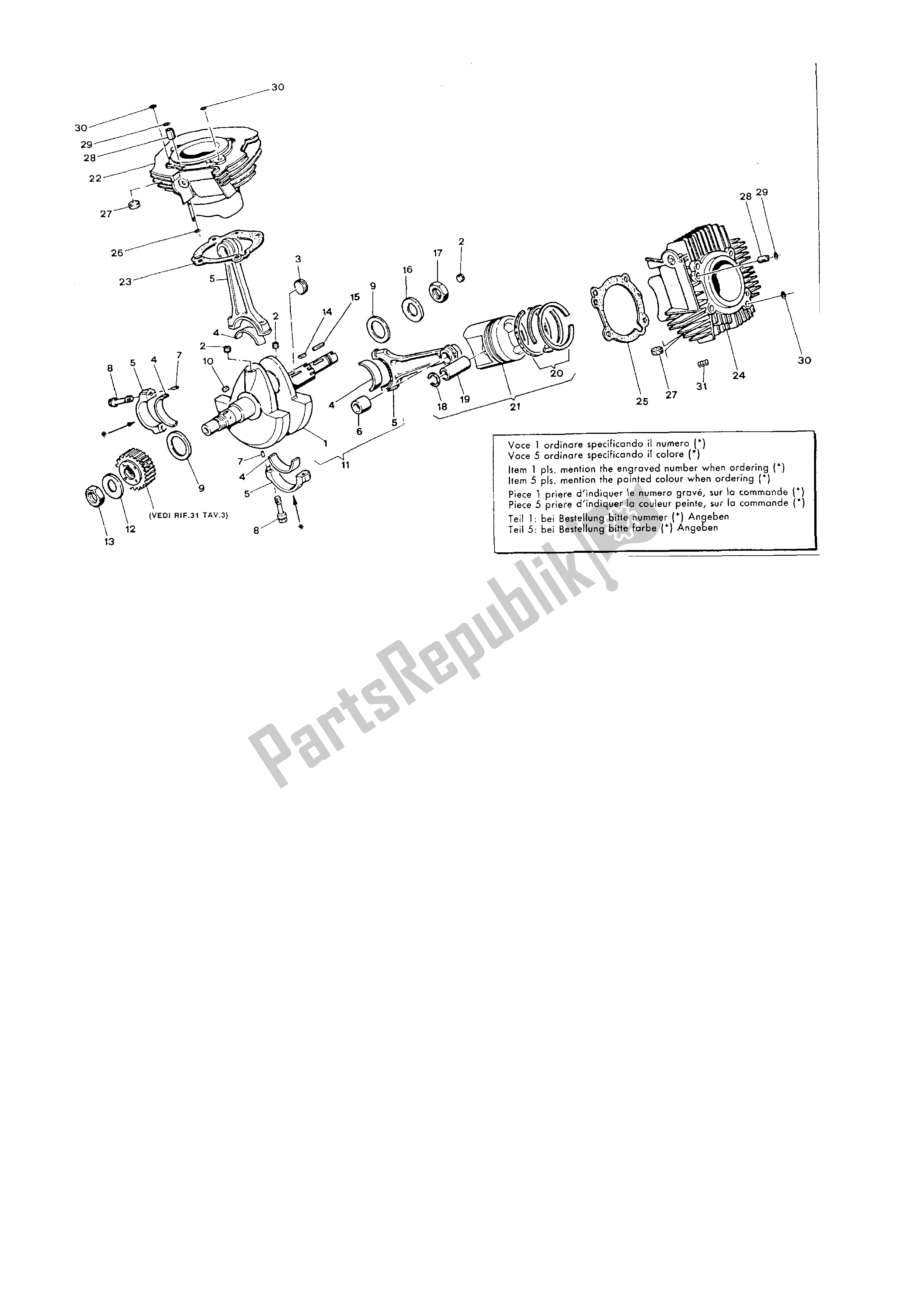 Wszystkie części do Cylindry - Wa? Korbowy Ducati Paso 750 1986 - 1988