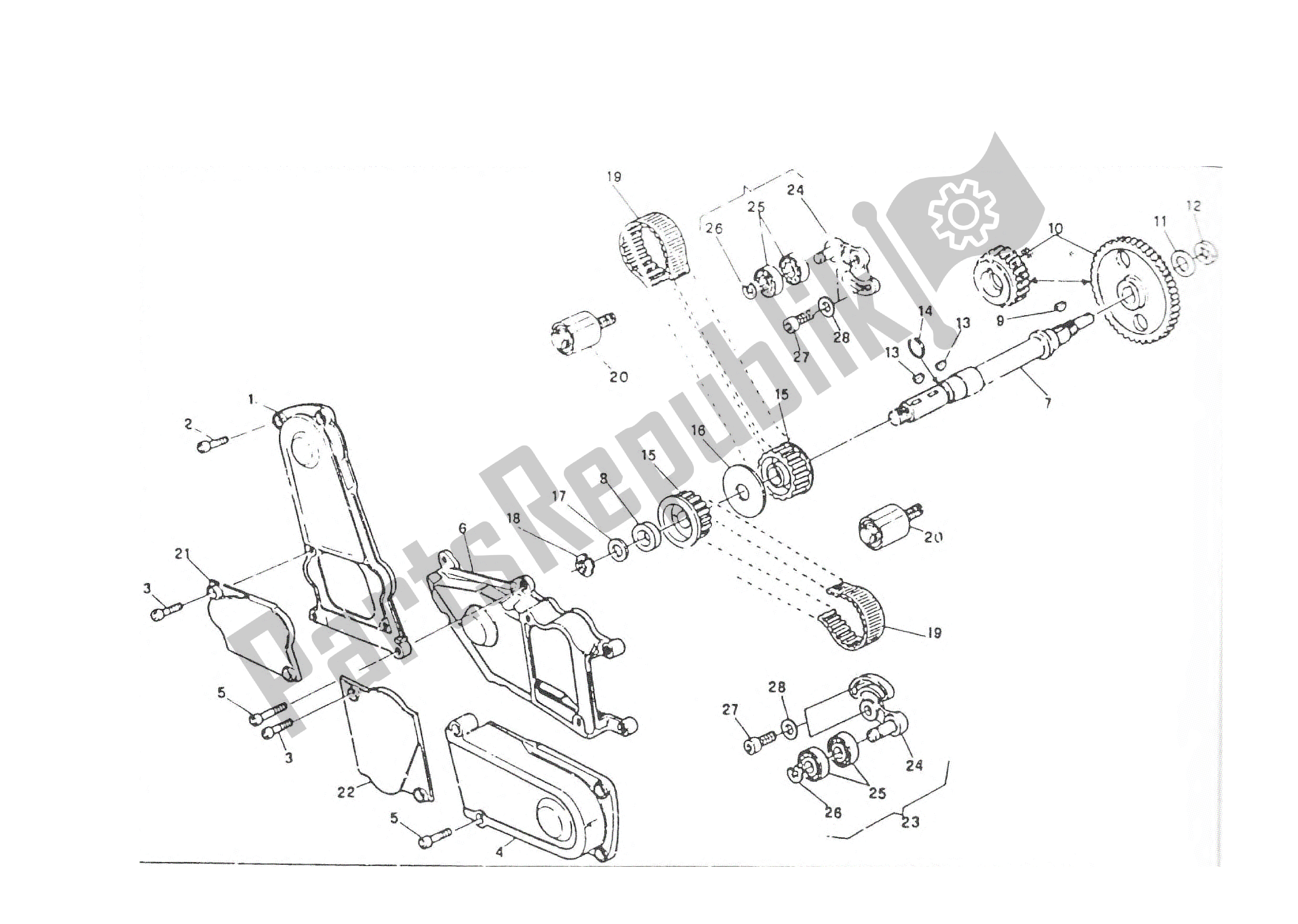 Tutte le parti per il Sincronizzazione del Ducati Paso 906 1988 - 1989