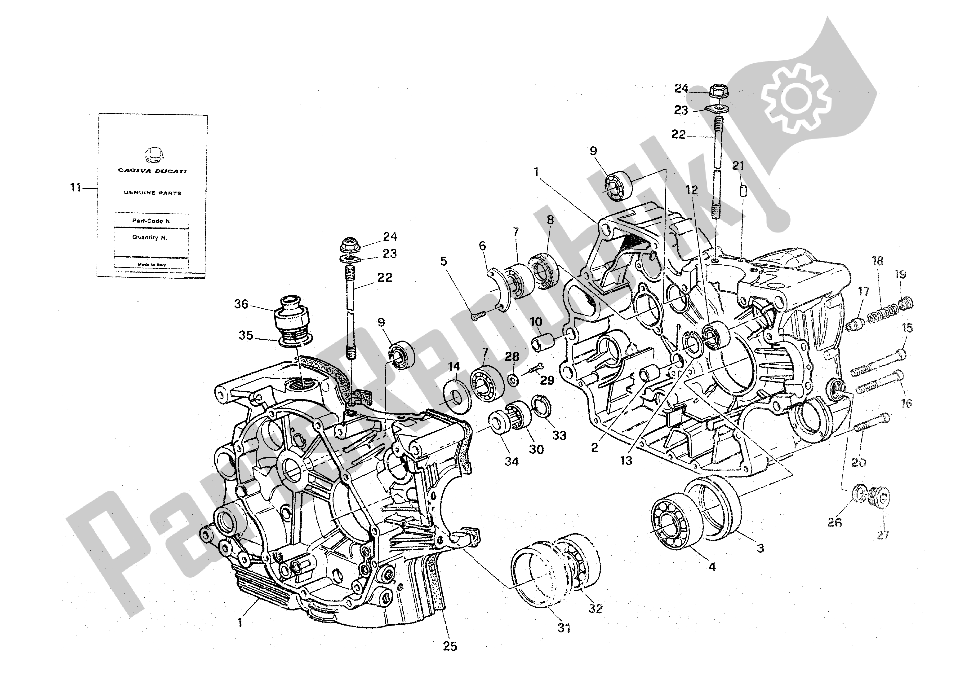 Tutte le parti per il Mezzi Carter del Ducati Paso 906 1988 - 1989