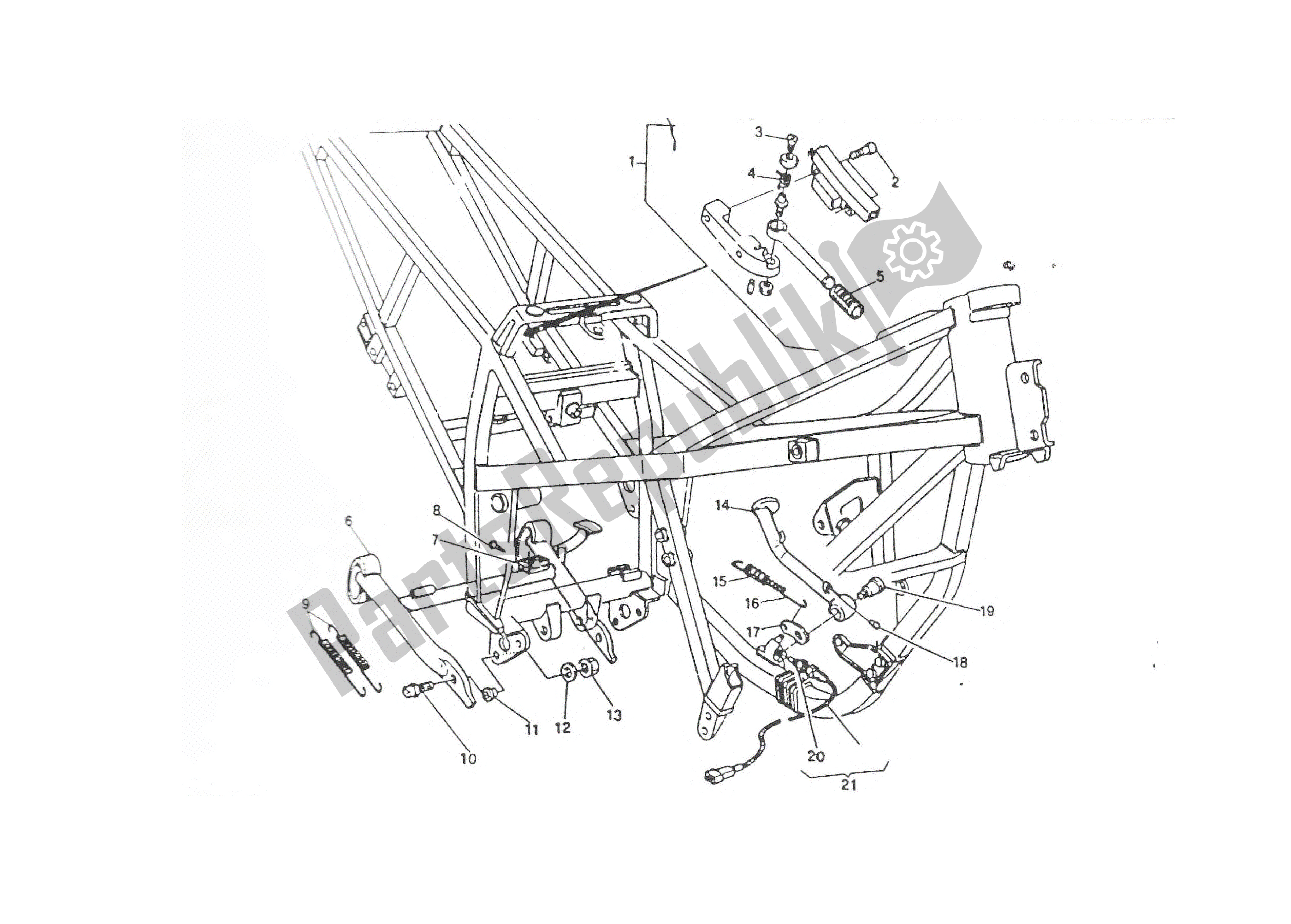 Todas as partes de Arquibancadas do Ducati Paso 906 1988 - 1989