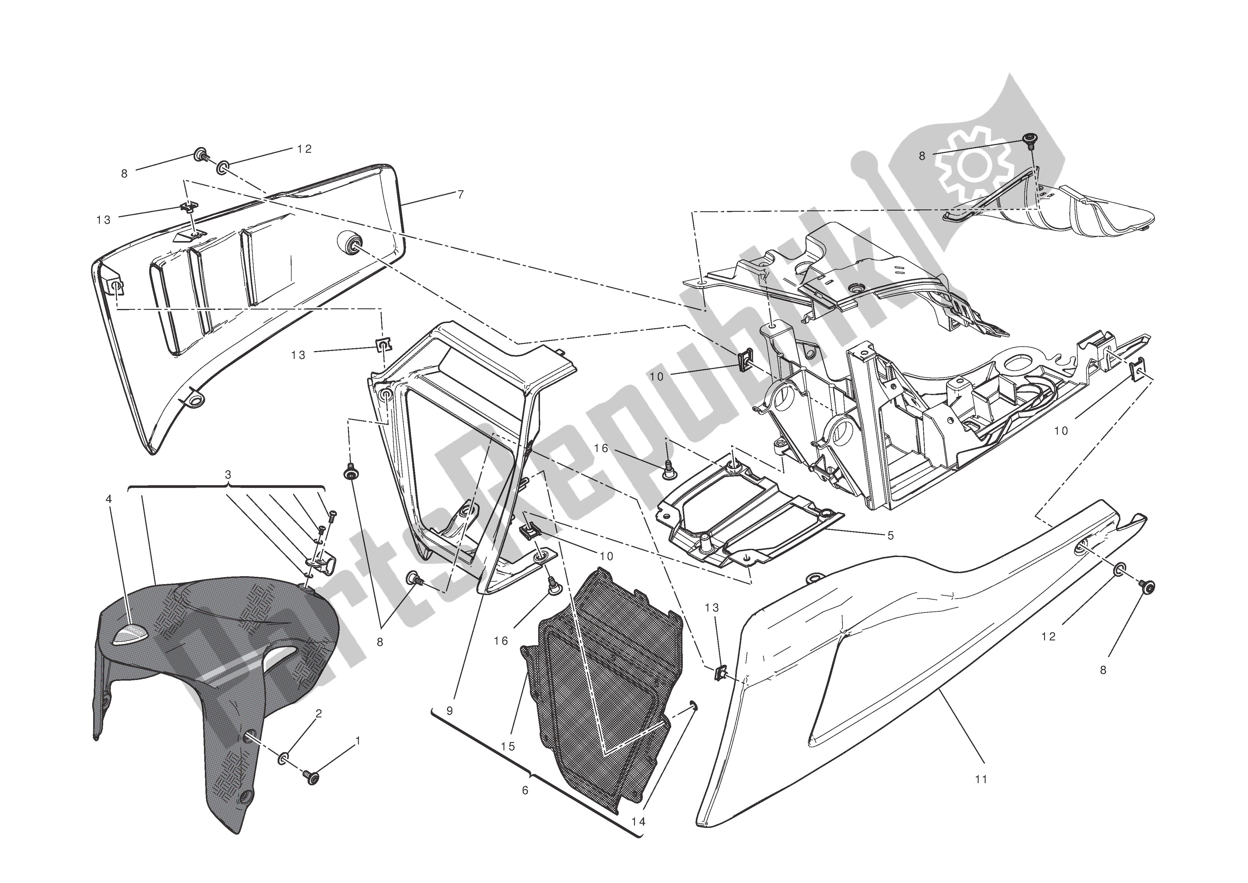 Todas las partes para Varilla De Empuje de Ducati Diavel Carbon 1200 2011