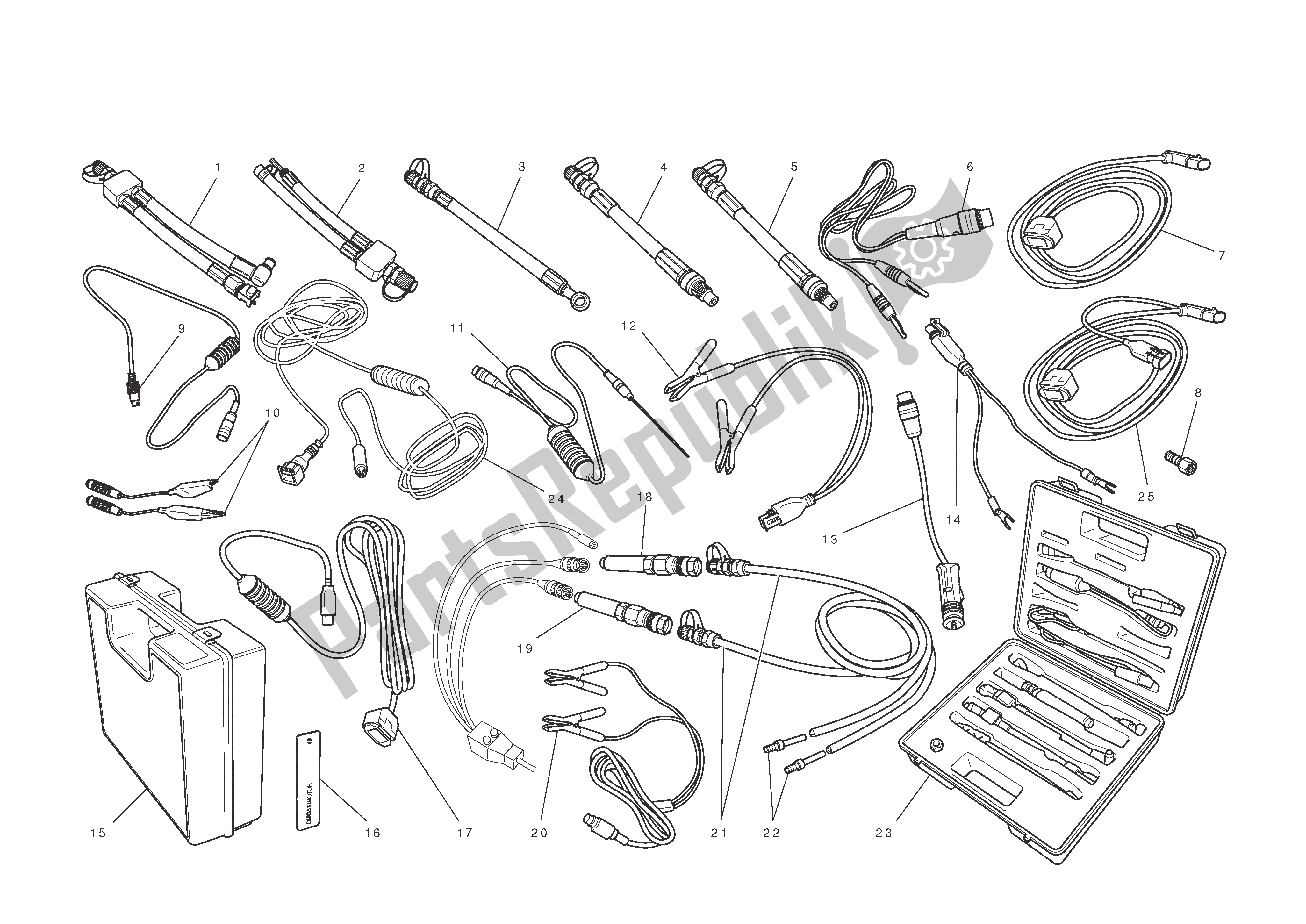 Todas las partes para Taller De Herramientas De Servicio de Ducati Diavel Carbon 1200 2011