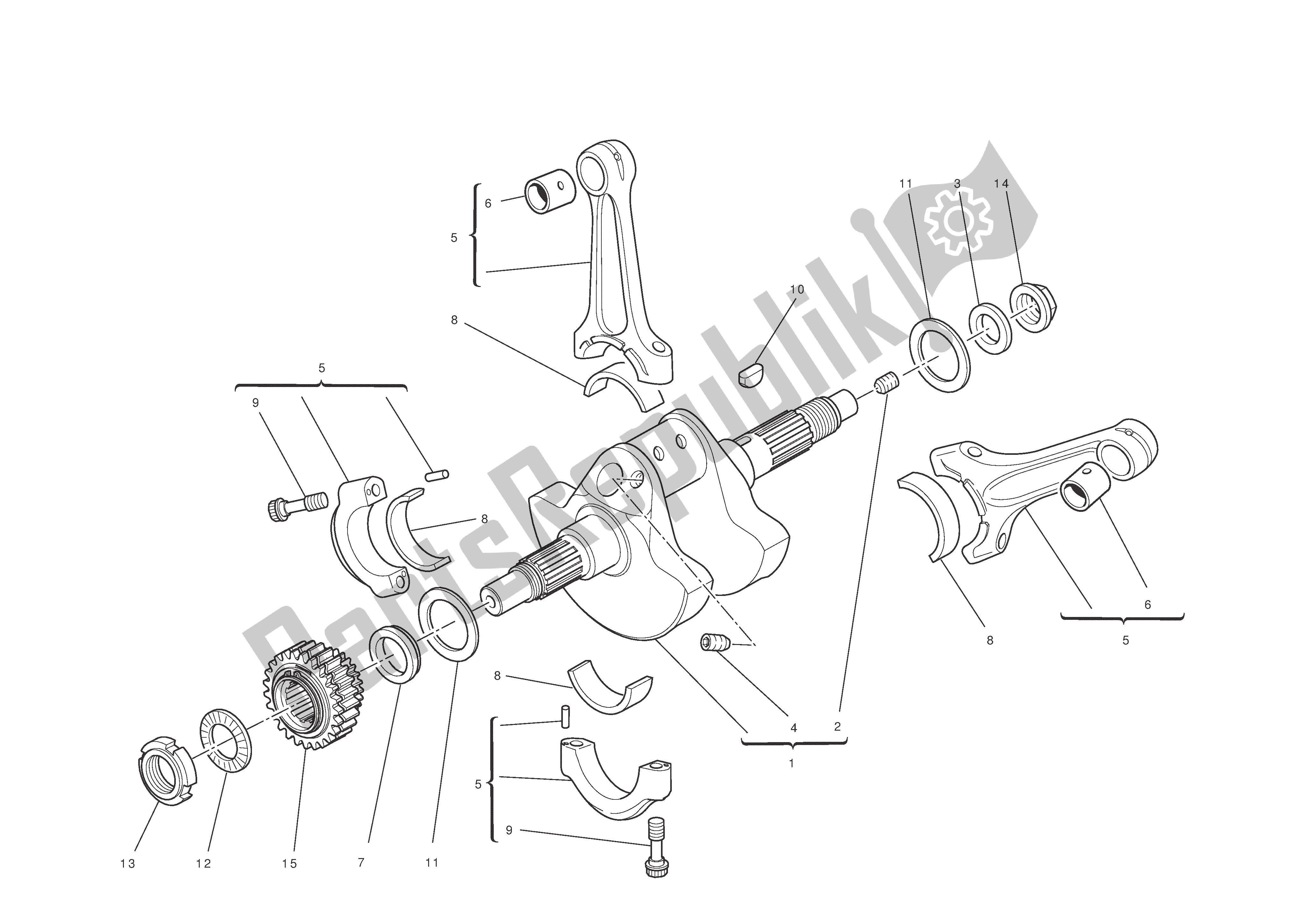 Todas las partes para Bielas de Ducati Diavel Carbon 1200 2011