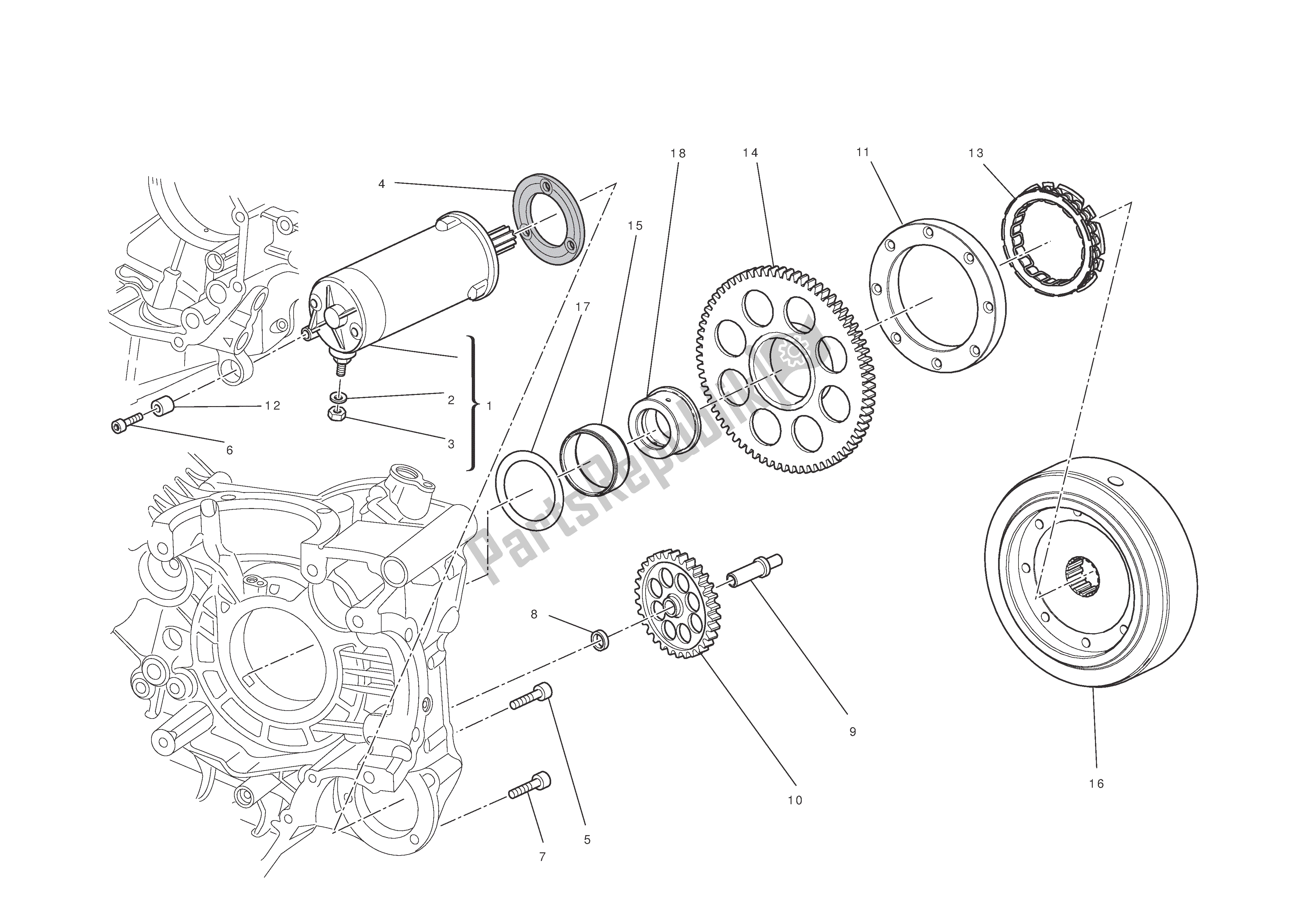 Todas las partes para Arranque Eléctrico Y Encendido de Ducati Diavel Carbon 1200 2011