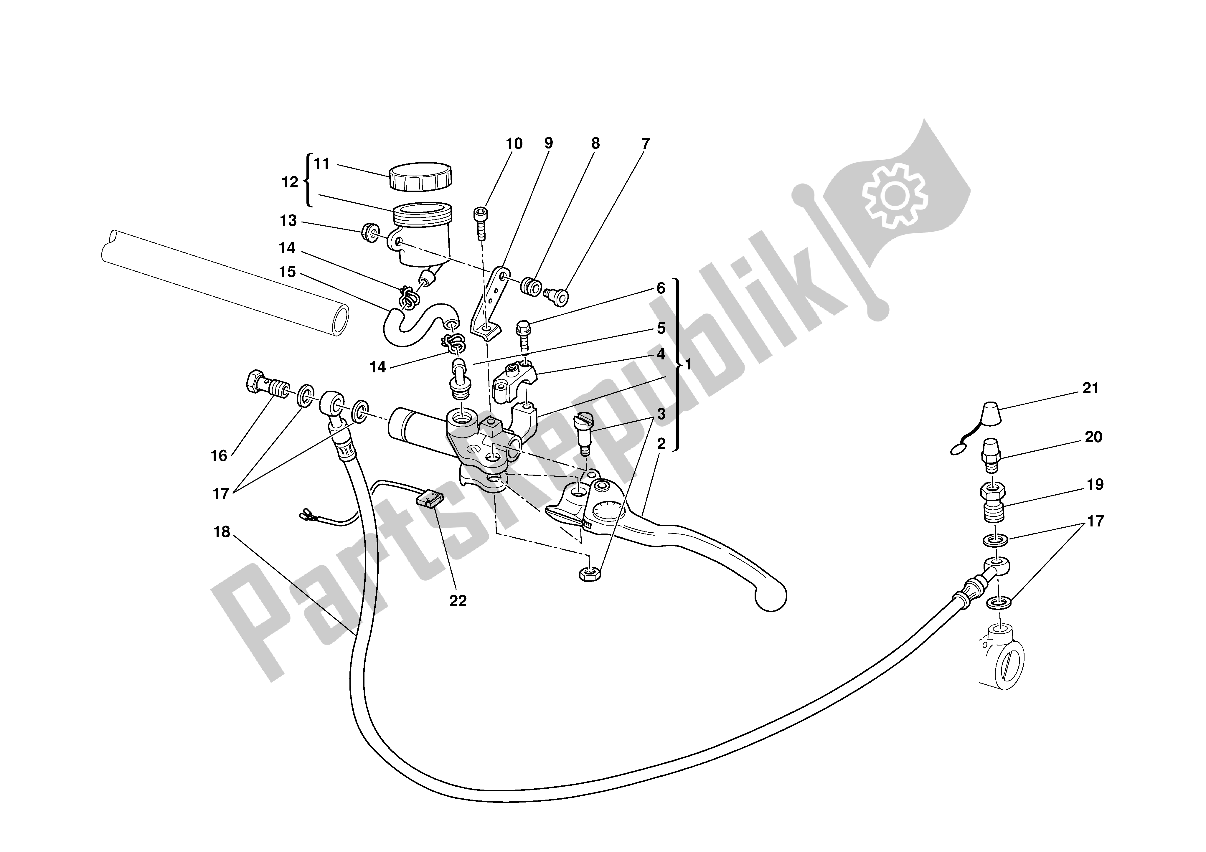 Todas las partes para Control De Embrague de Ducati Monster S 1000 2003