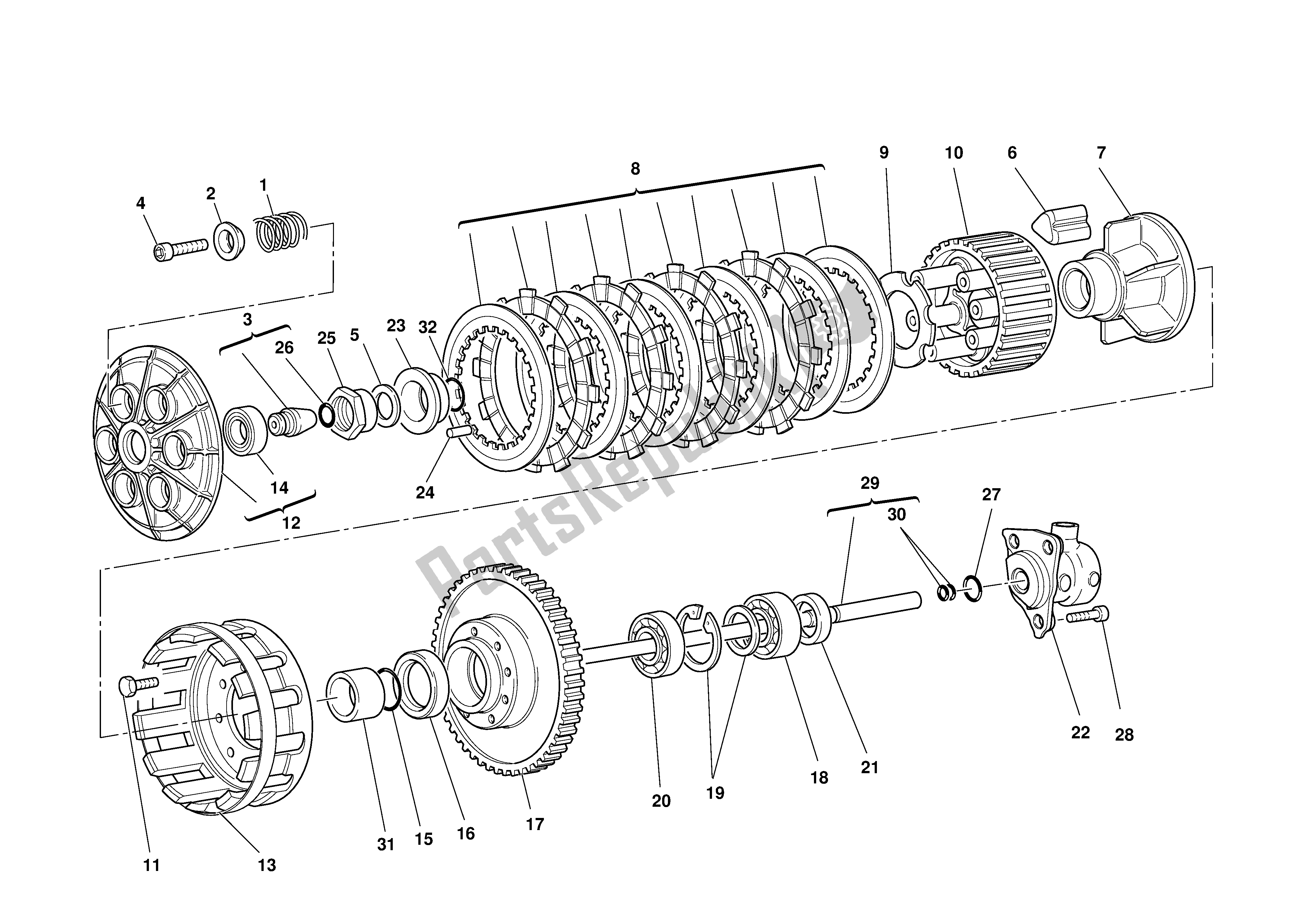 Todas las partes para Embrague de Ducati Monster S 1000 2003