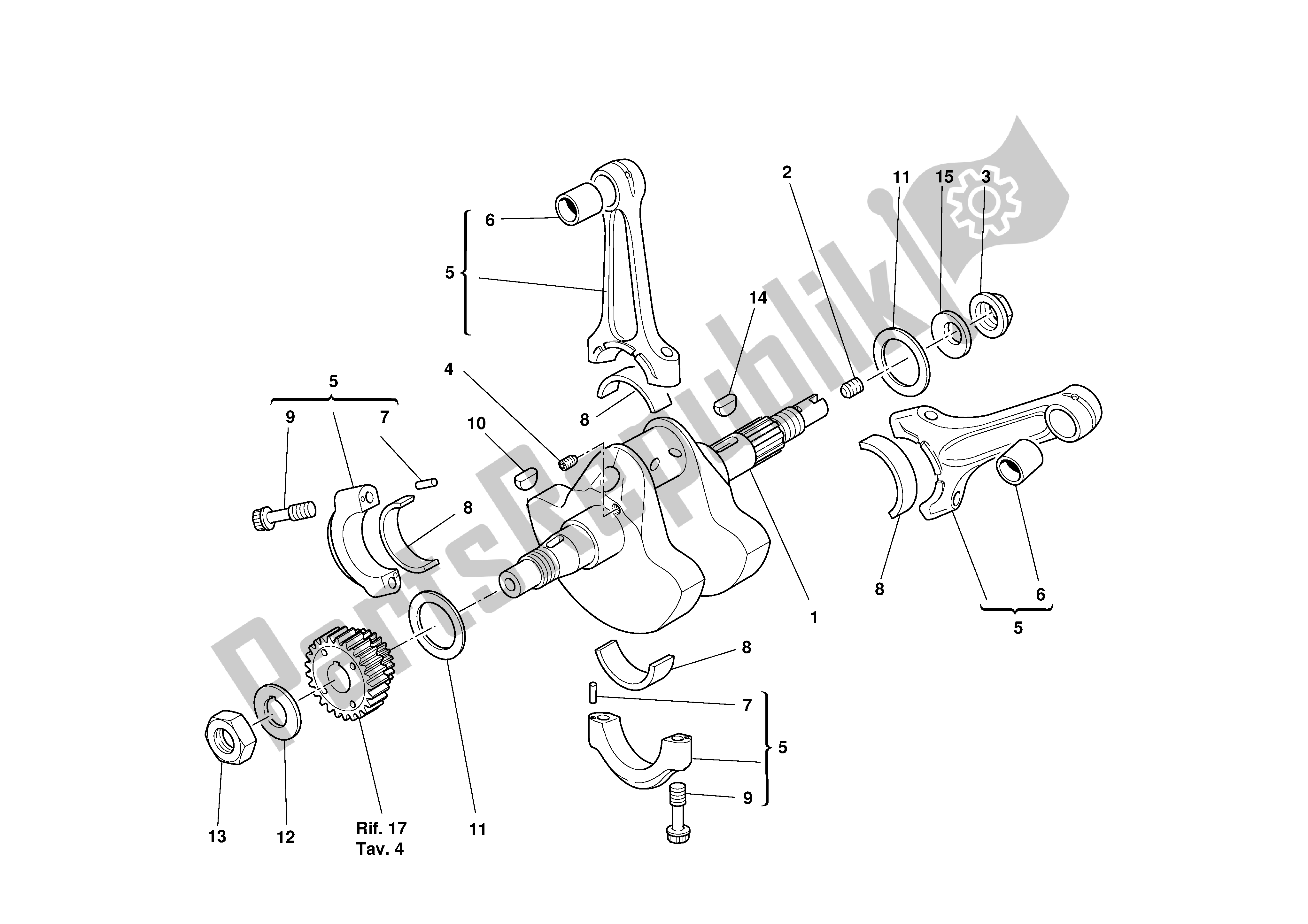 Todas las partes para Cigüeñal de Ducati Monster S 1000 2003