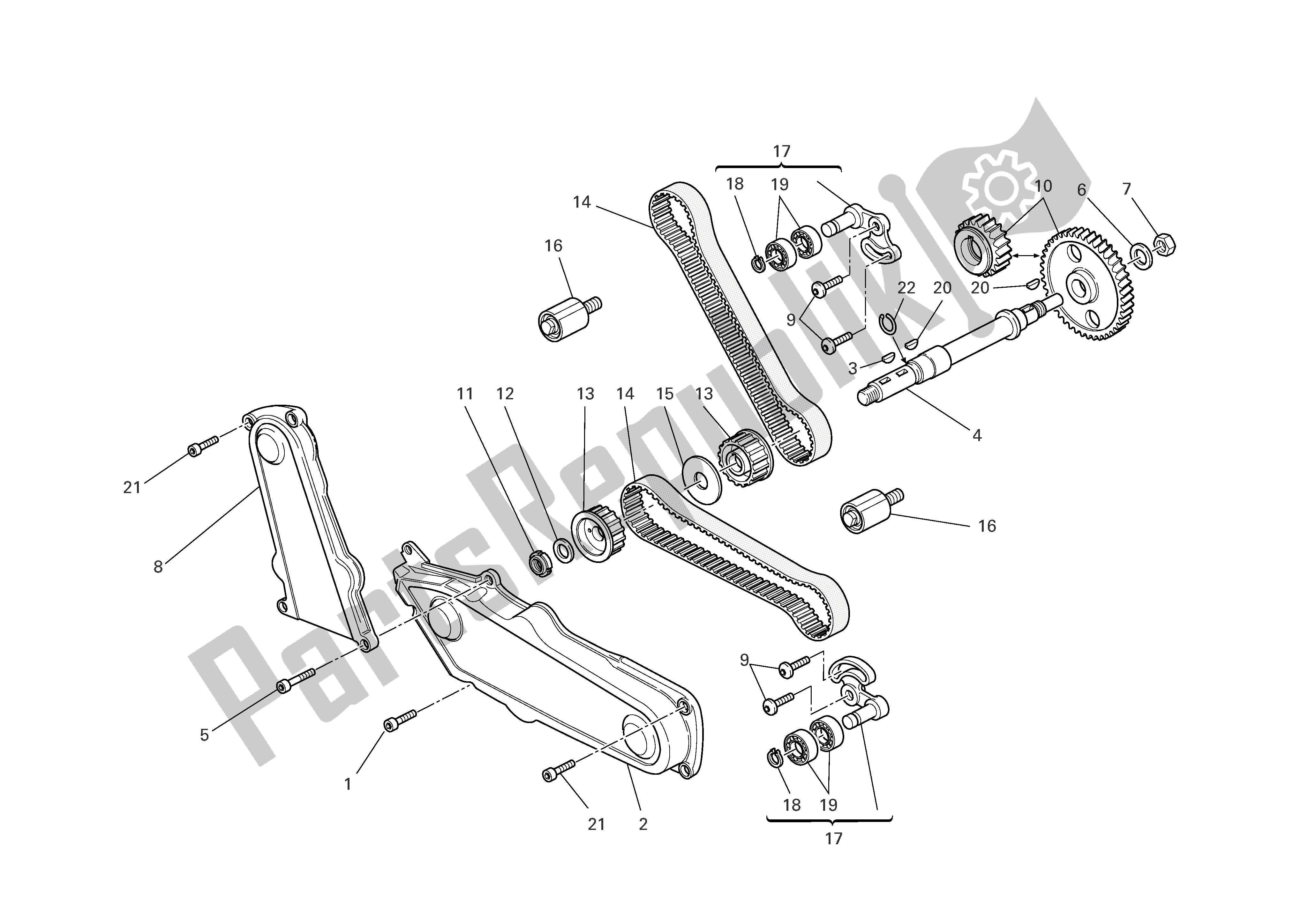 Toutes les pièces pour le Système De Chronométrage du Ducati Monster Dark 620 2005