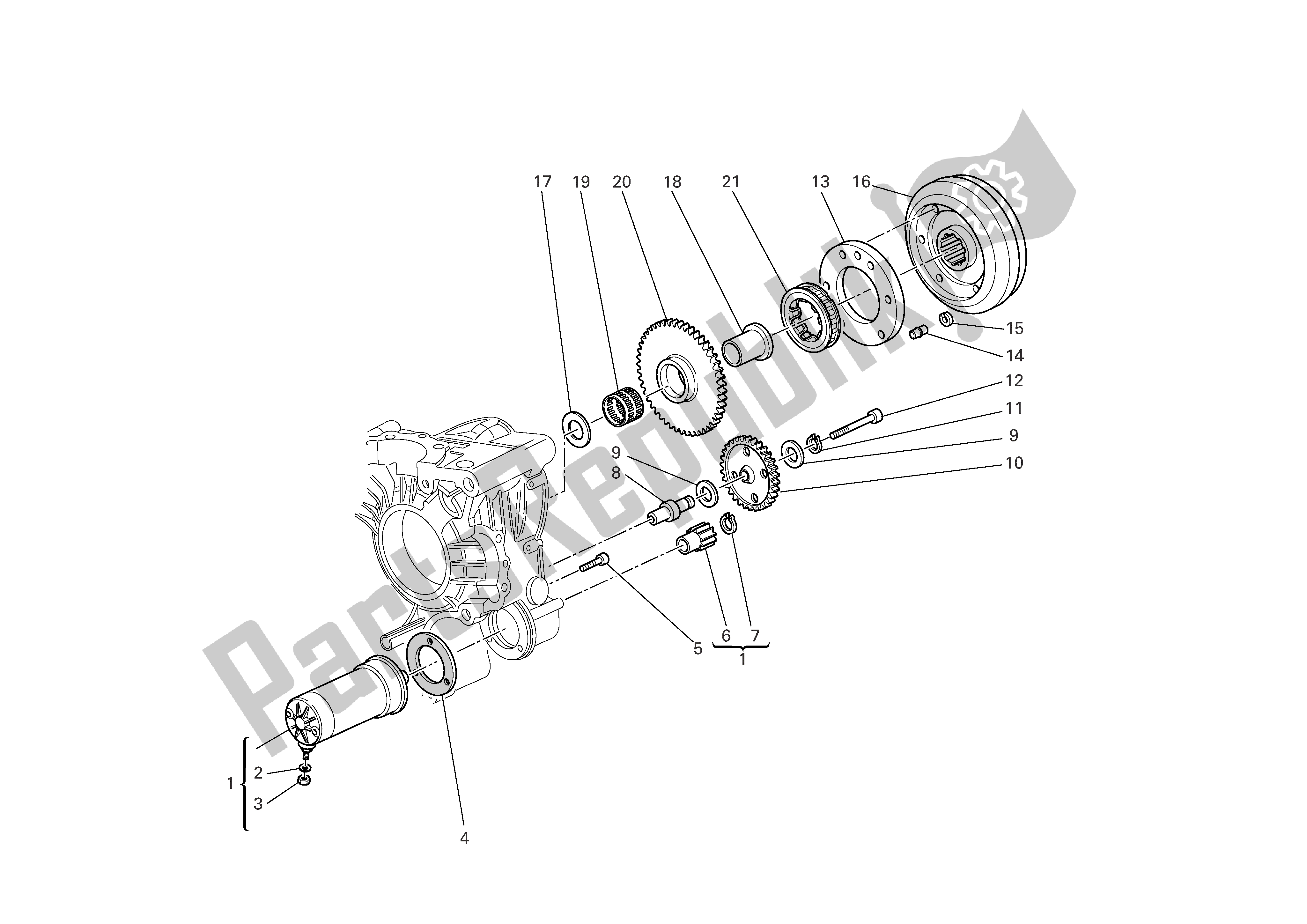 Toutes les pièces pour le Démarrage Et Allumage électrique du Ducati Monster Dark 620 2005