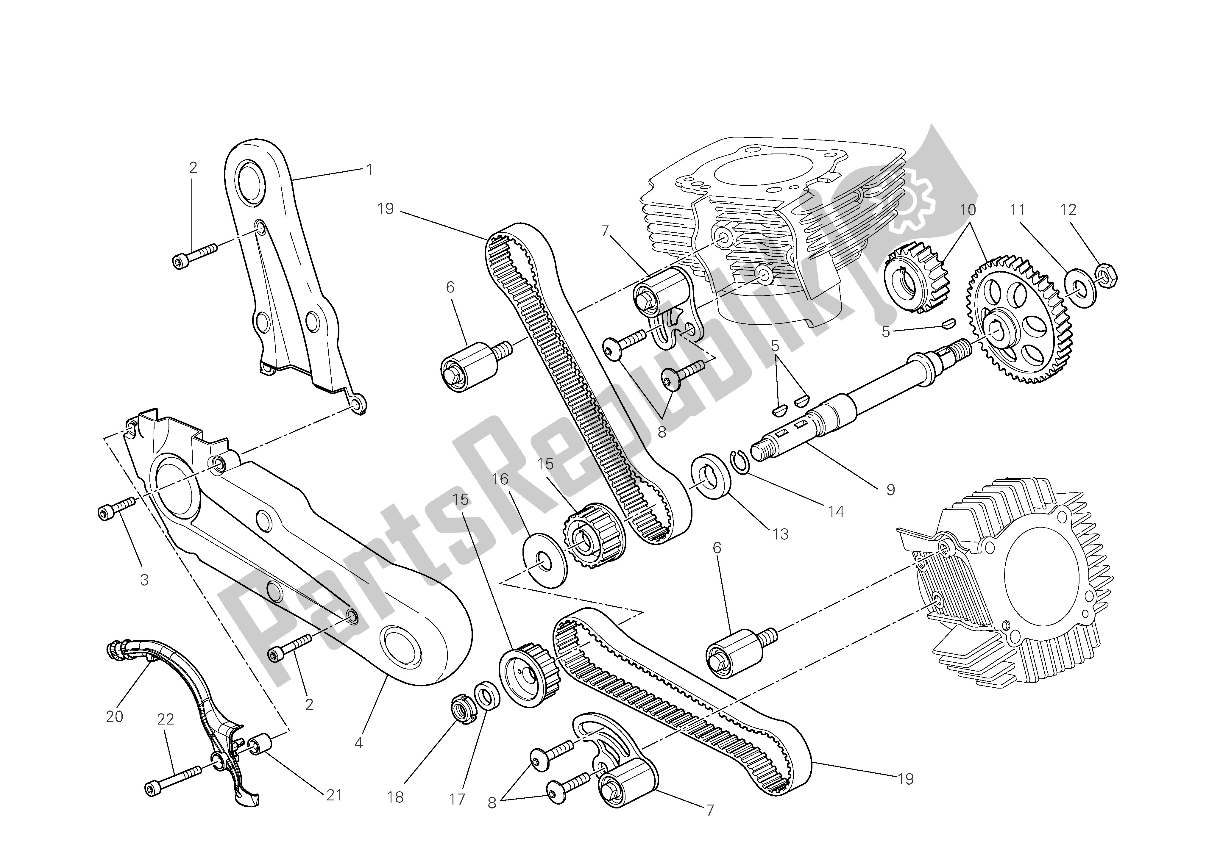 Todas las partes para Sistema De Cronometraje de Ducati Monster 696 2009