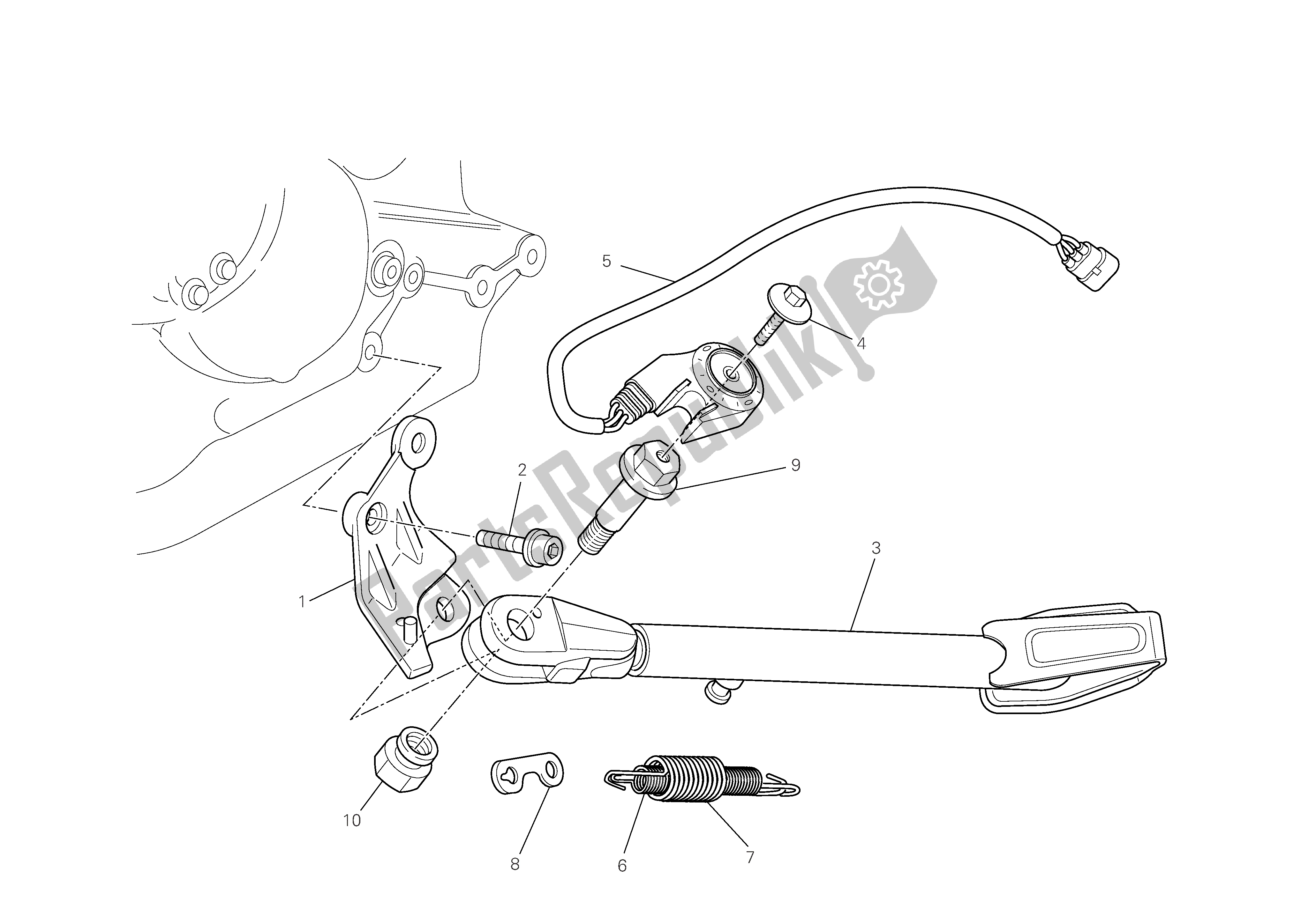 Todas as partes de Arquibancadas do Ducati Monster 696 2009