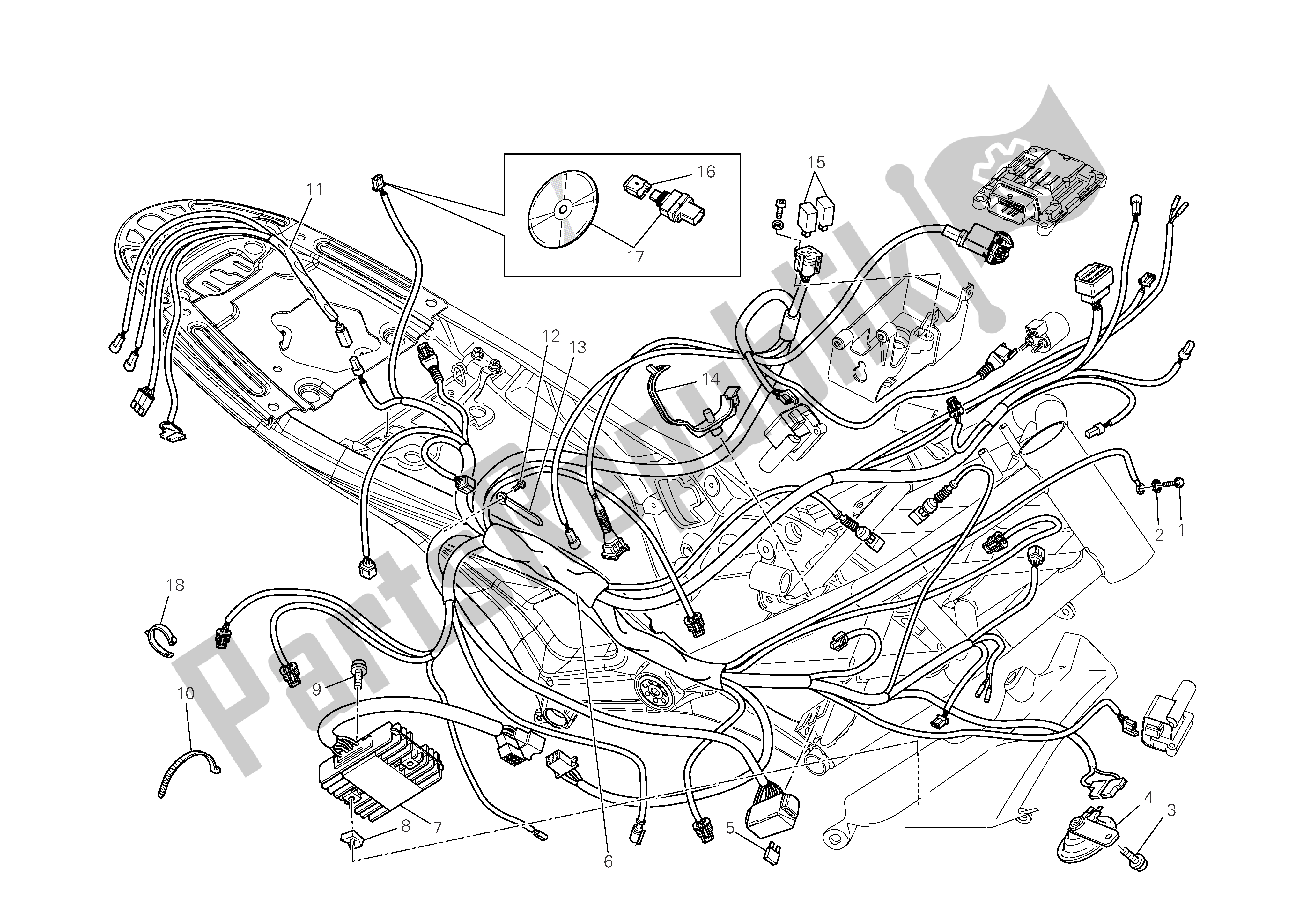 Todas las partes para Sistema Eléctrico de Ducati Monster 696 2009