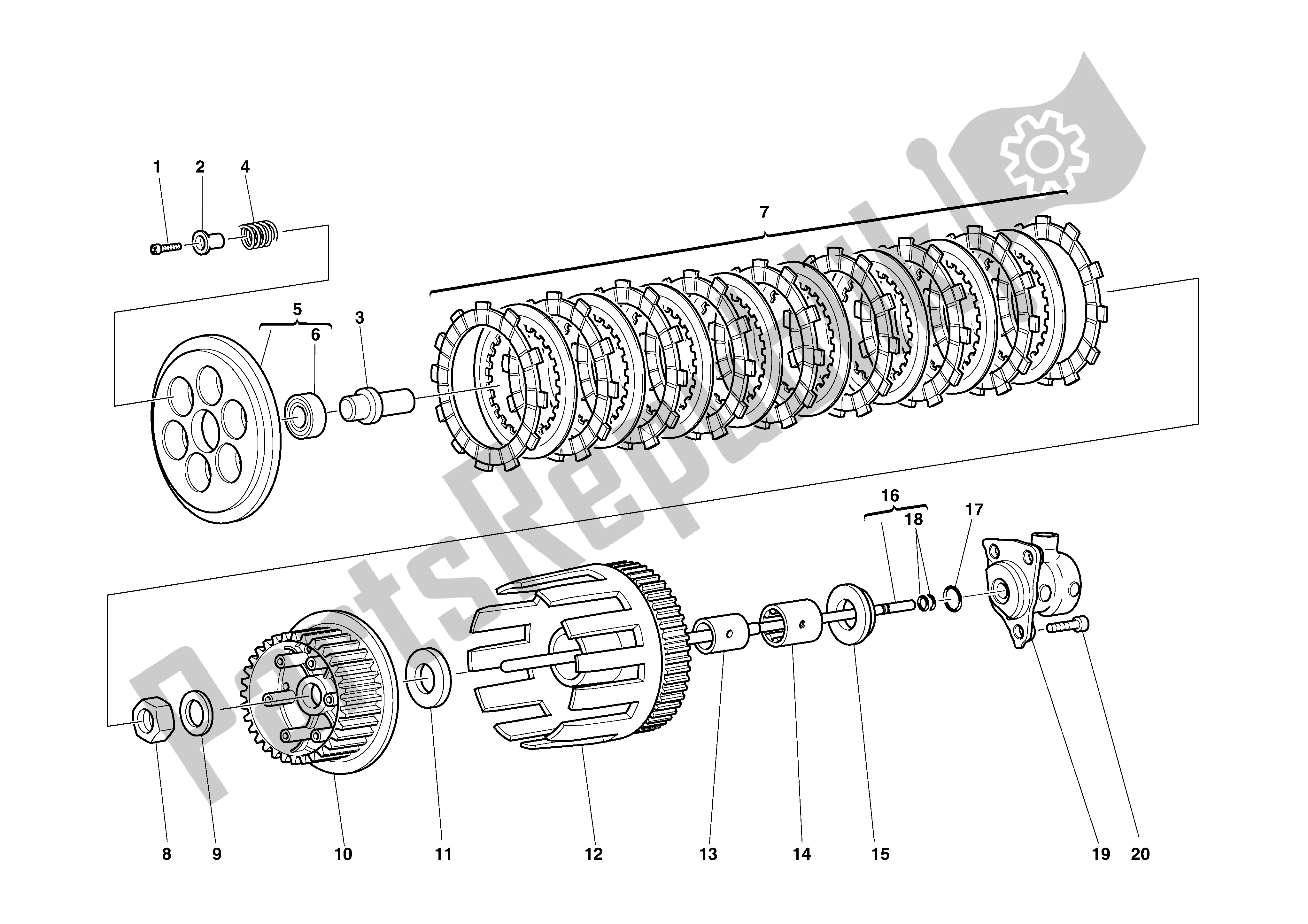 Todas las partes para Embrague de Ducati Monster 750 2002