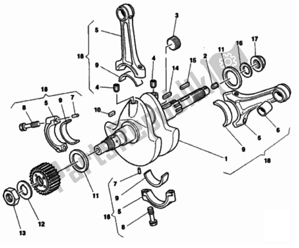 Todas las partes para Cigüeñal de Ducati Monster 900 1996 - 2000