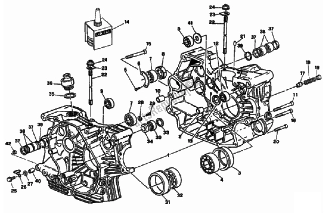 Alle onderdelen voor de Carter van de Ducati Monster 900 1996 - 2000
