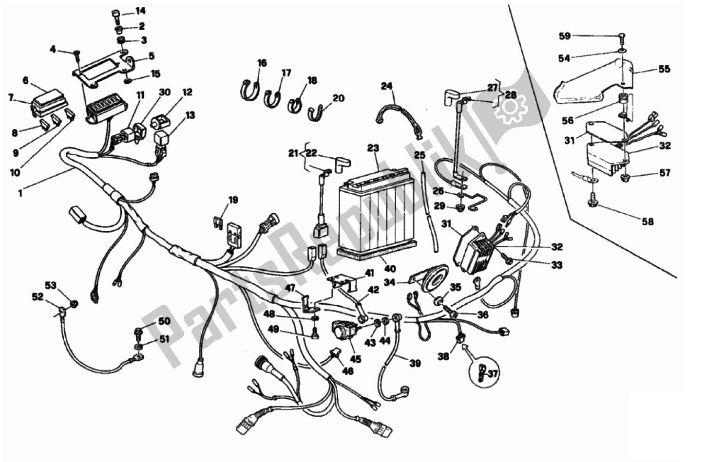 Todas las partes para Arnés De Cableado de Ducati Monster 900 1996 - 2000