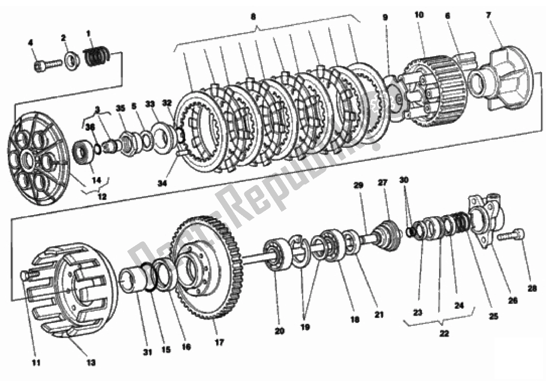 Todas las partes para Embrague de Ducati Monster 900 1996 - 2000