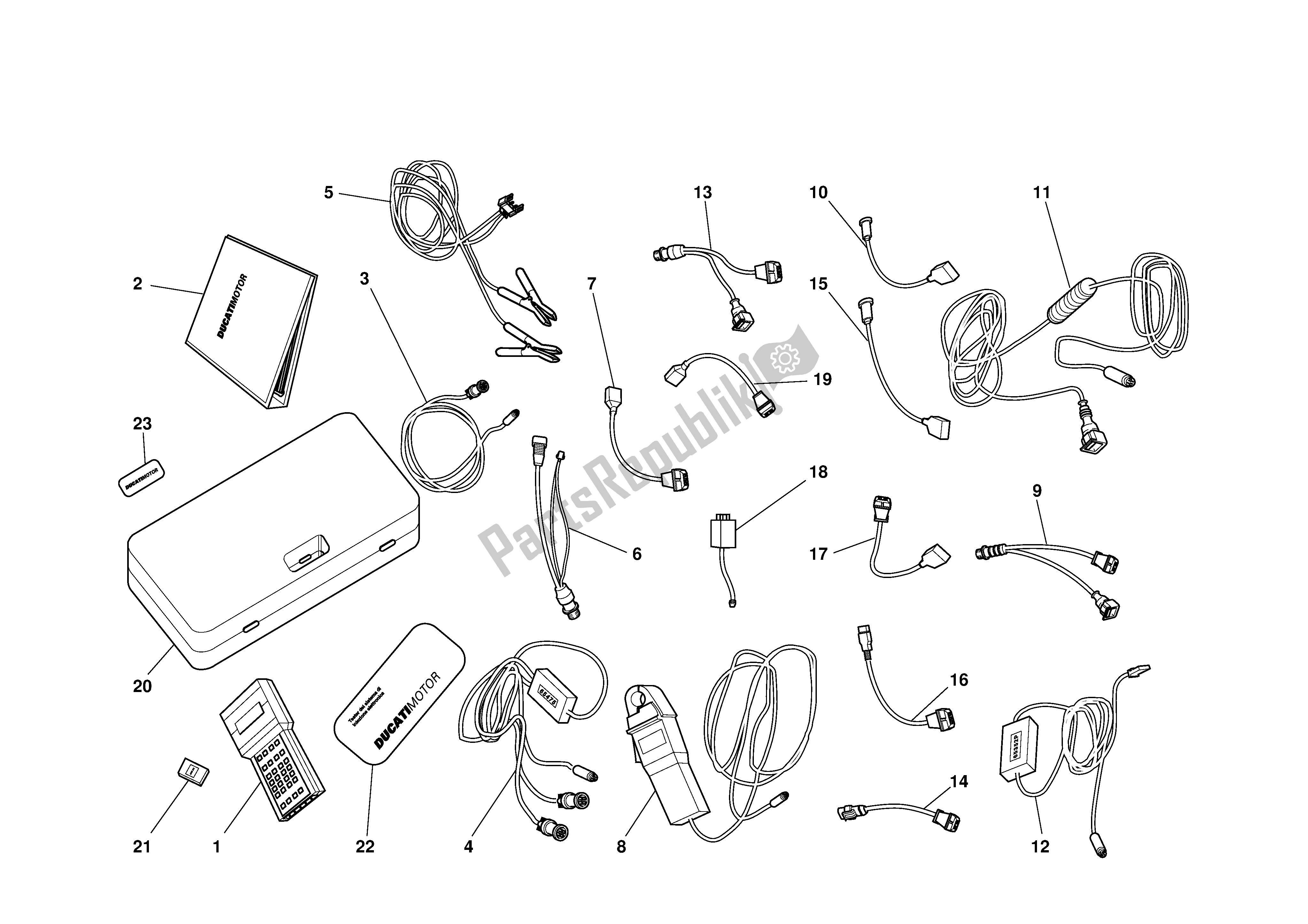 Tutte le parti per il Diagnosi Testermatesi del Ducati Monster 900 2000 - 2002