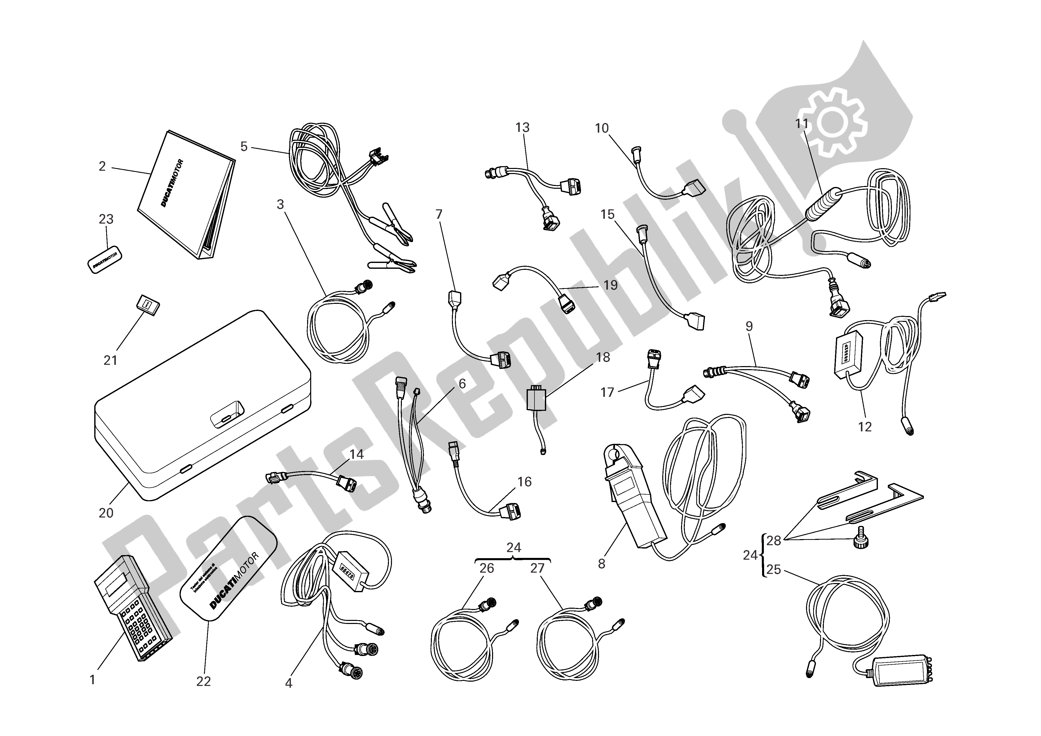 Todas las partes para Diagnostico Testermattesis de Ducati Monster 800 2005