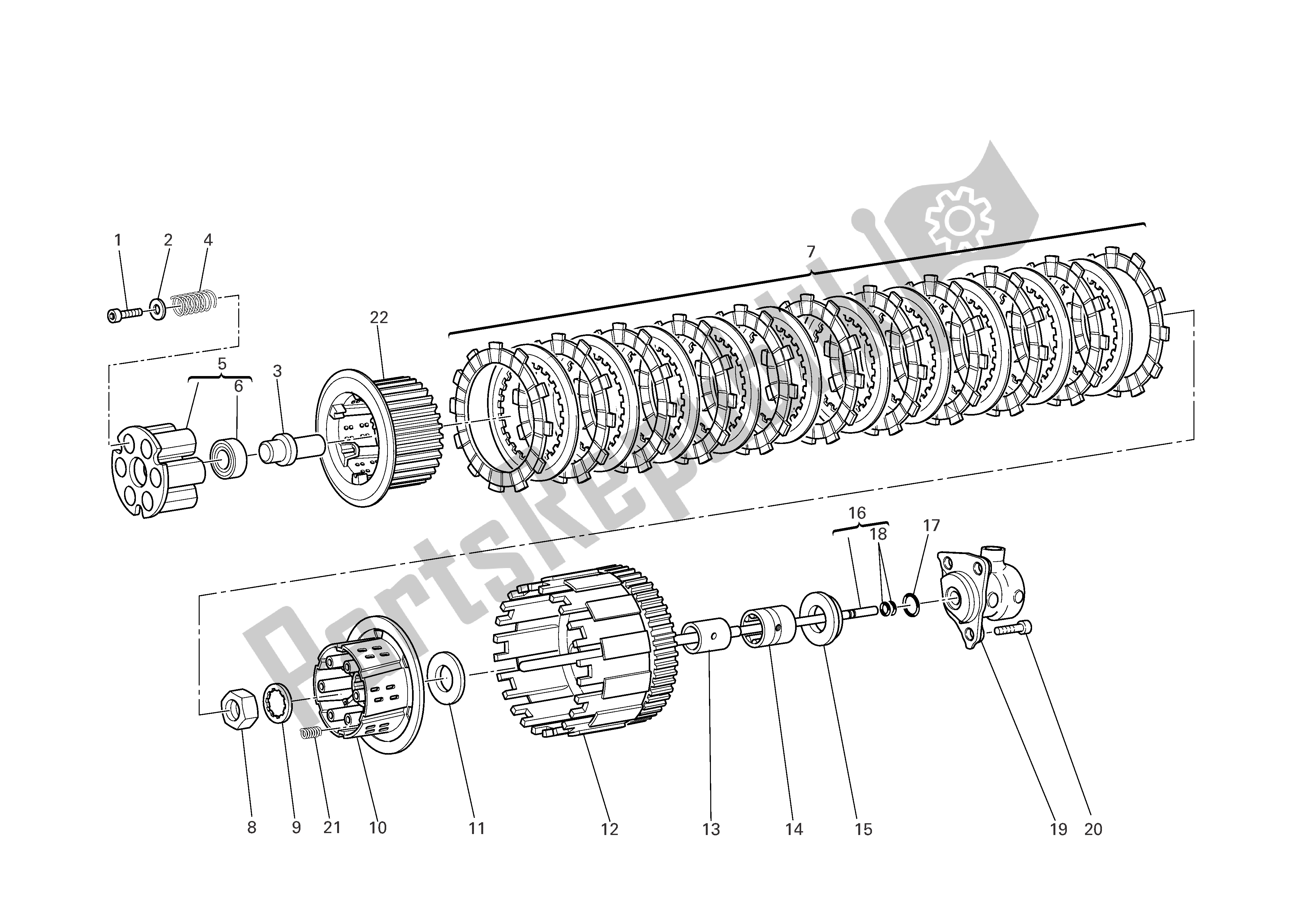 Todas las partes para Embrague de Ducati Monster 800 2005