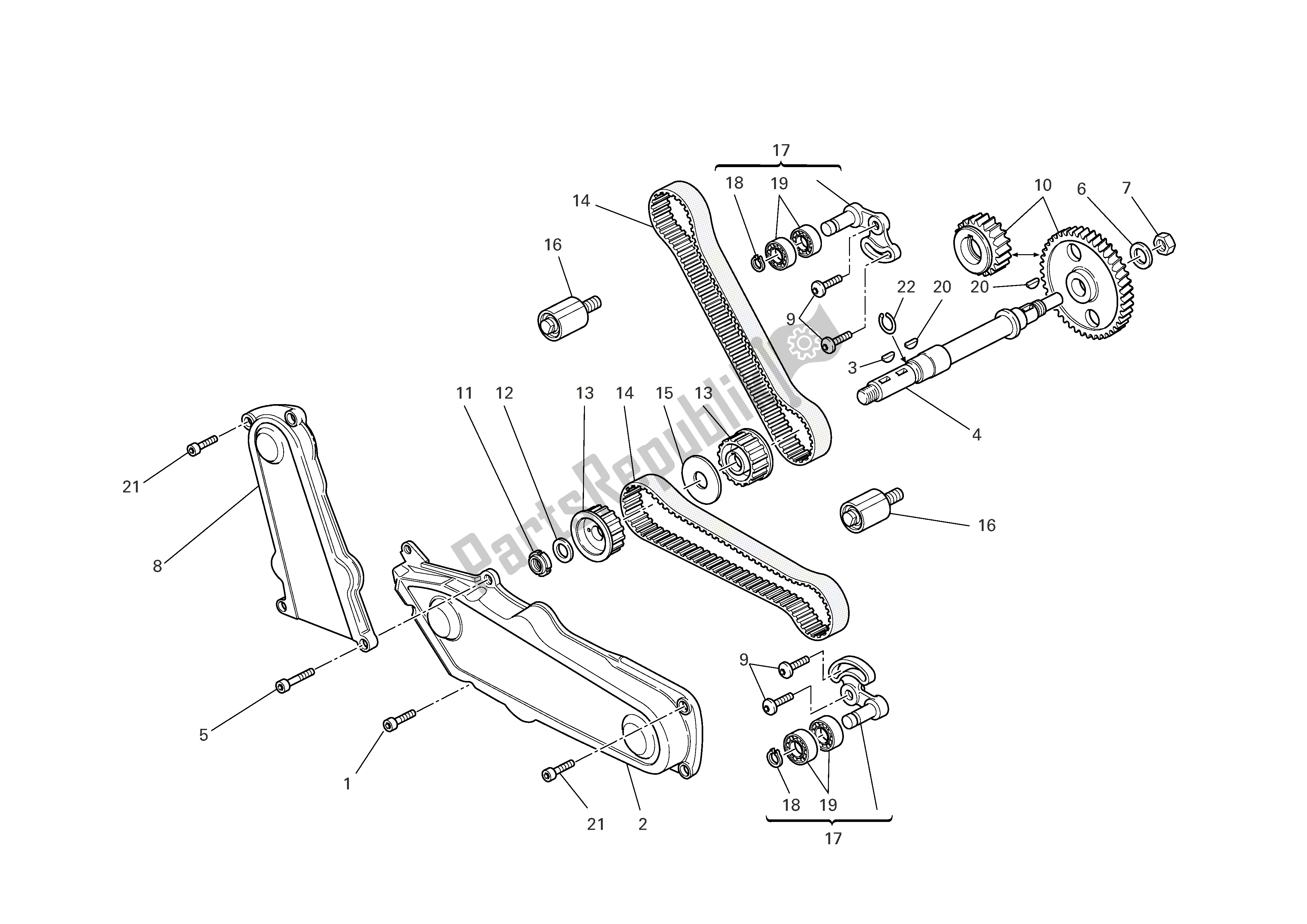 Tutte le parti per il Sincronizzazione del Ducati Monster 800 2005