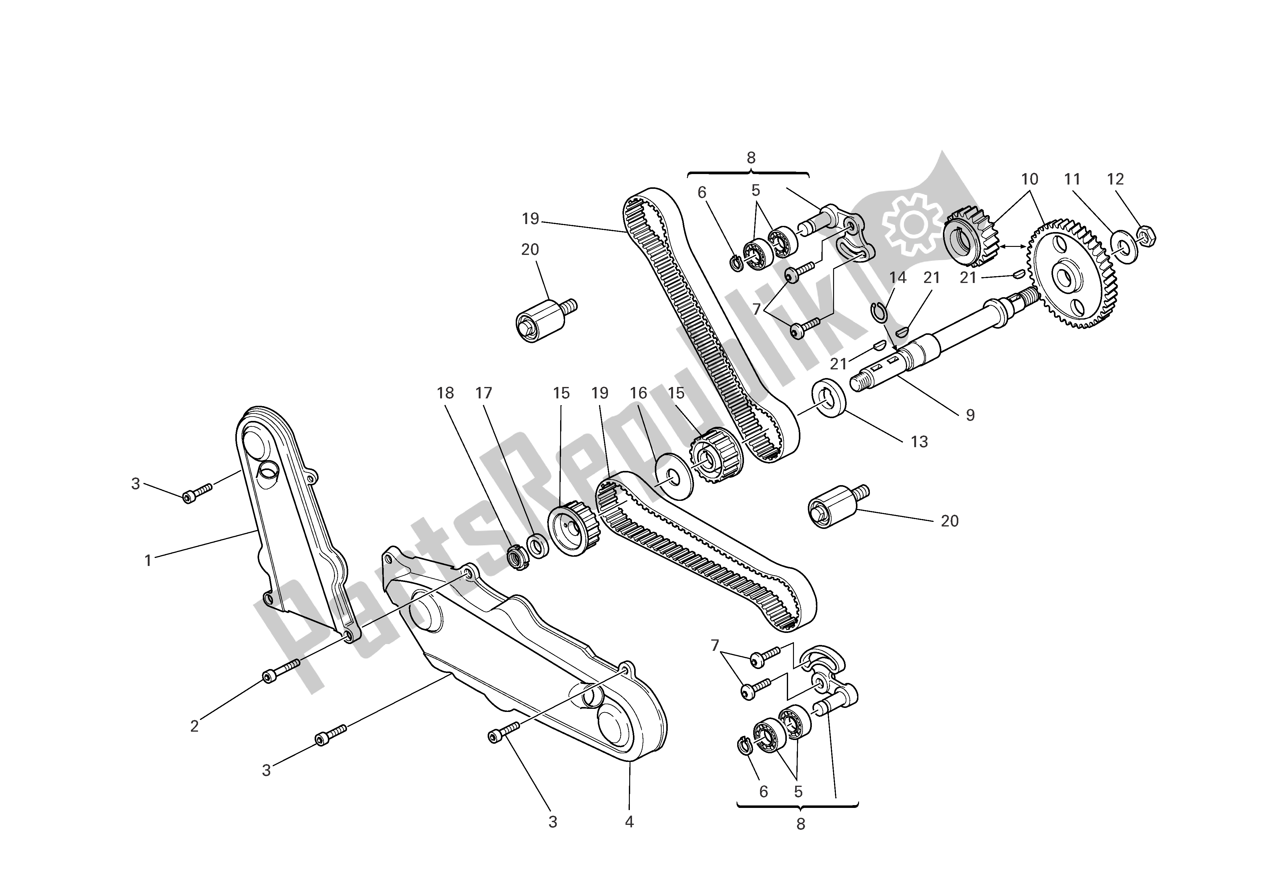 Todas las partes para Sistema De Cronometraje de Ducati Monster S2R 1000 2006