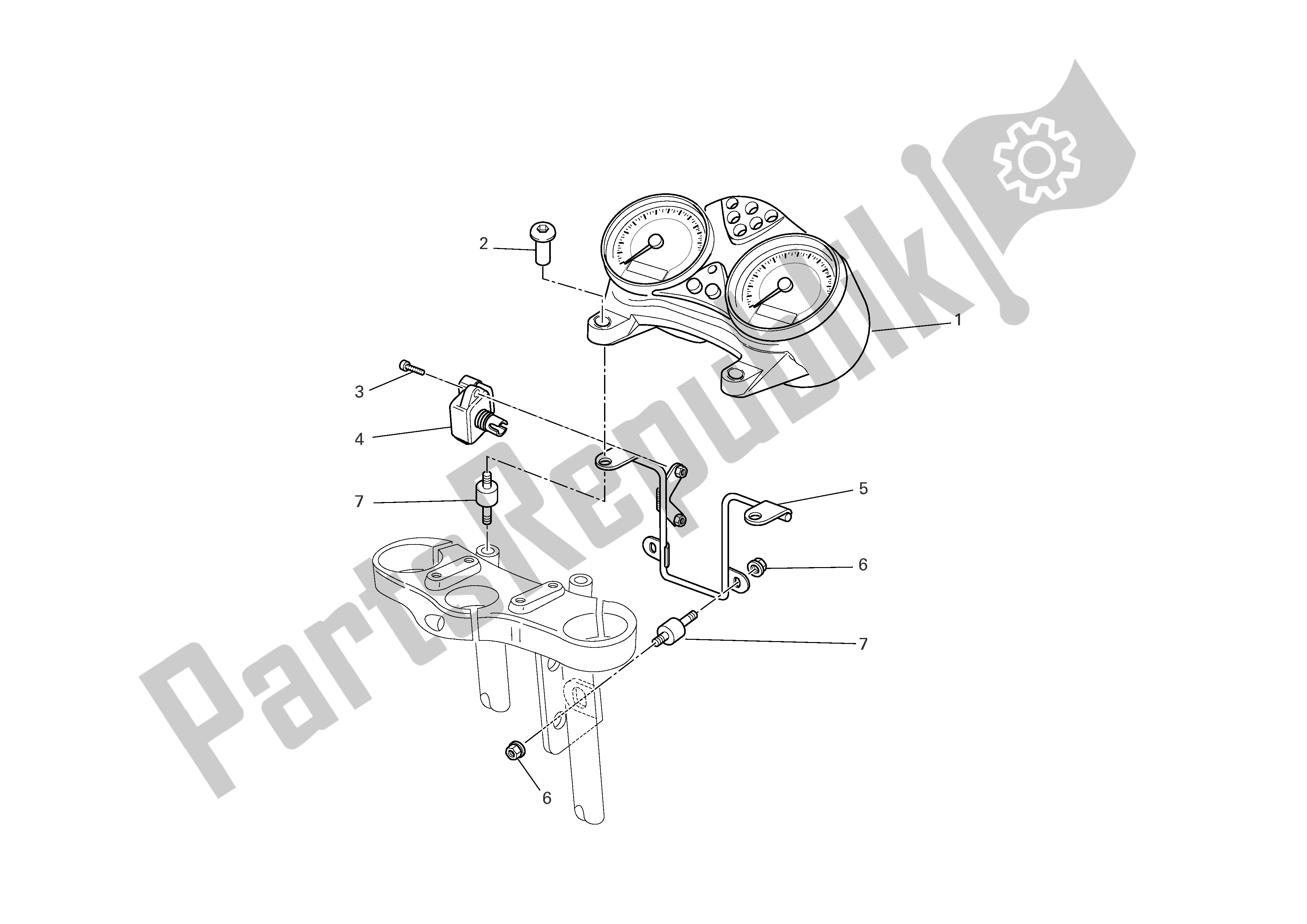 Todas las partes para Tablero De Instrumentos de Ducati Monster S2R 1000 2006
