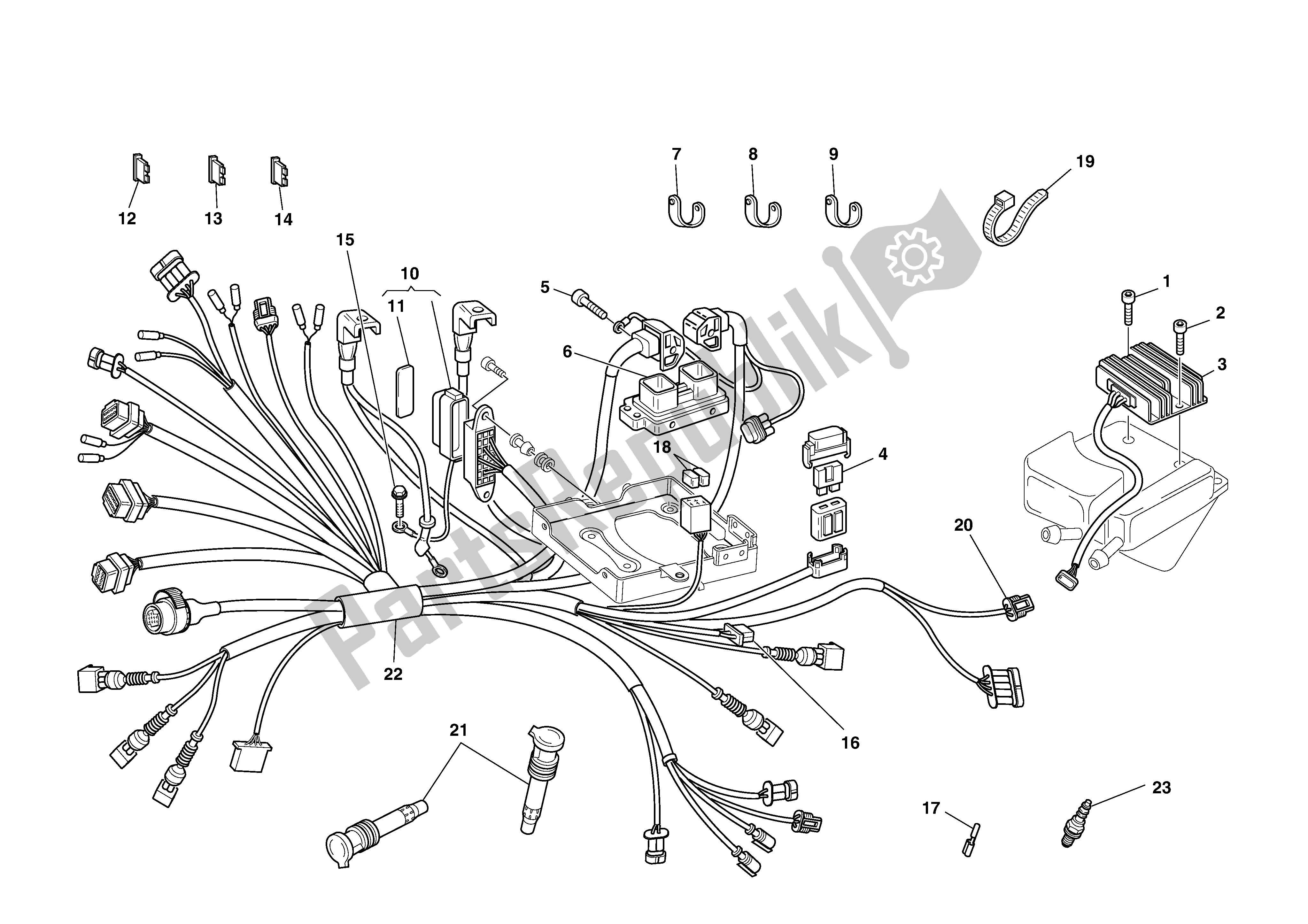 All parts for the Electric System of the Ducati Monster S4 916 2002