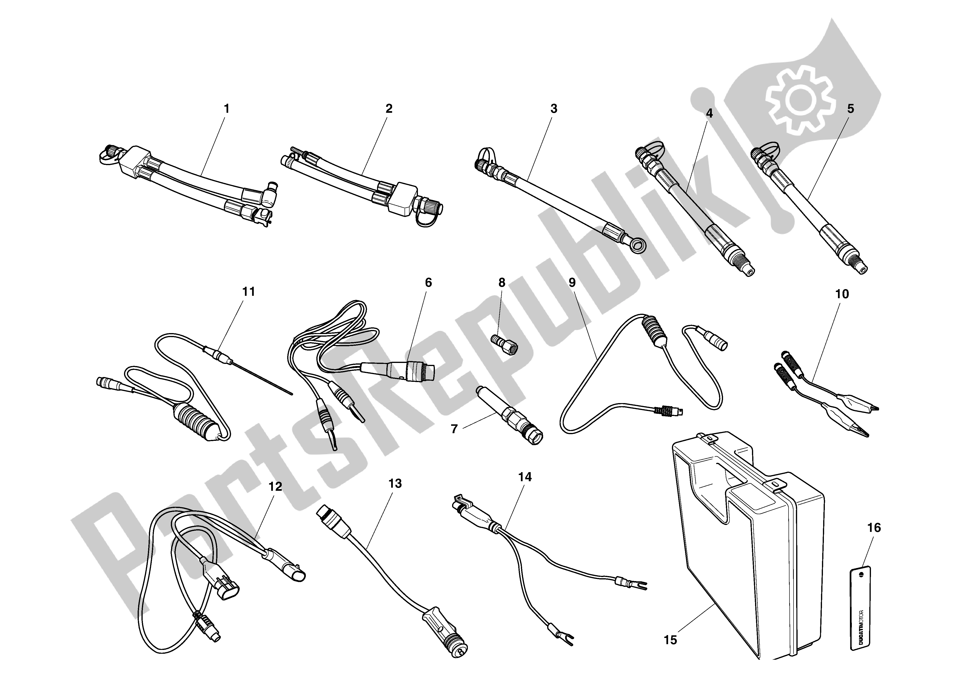 Toutes les pièces pour le Outils Spéciaux D'atelier du Ducati Monster S4 916 2002