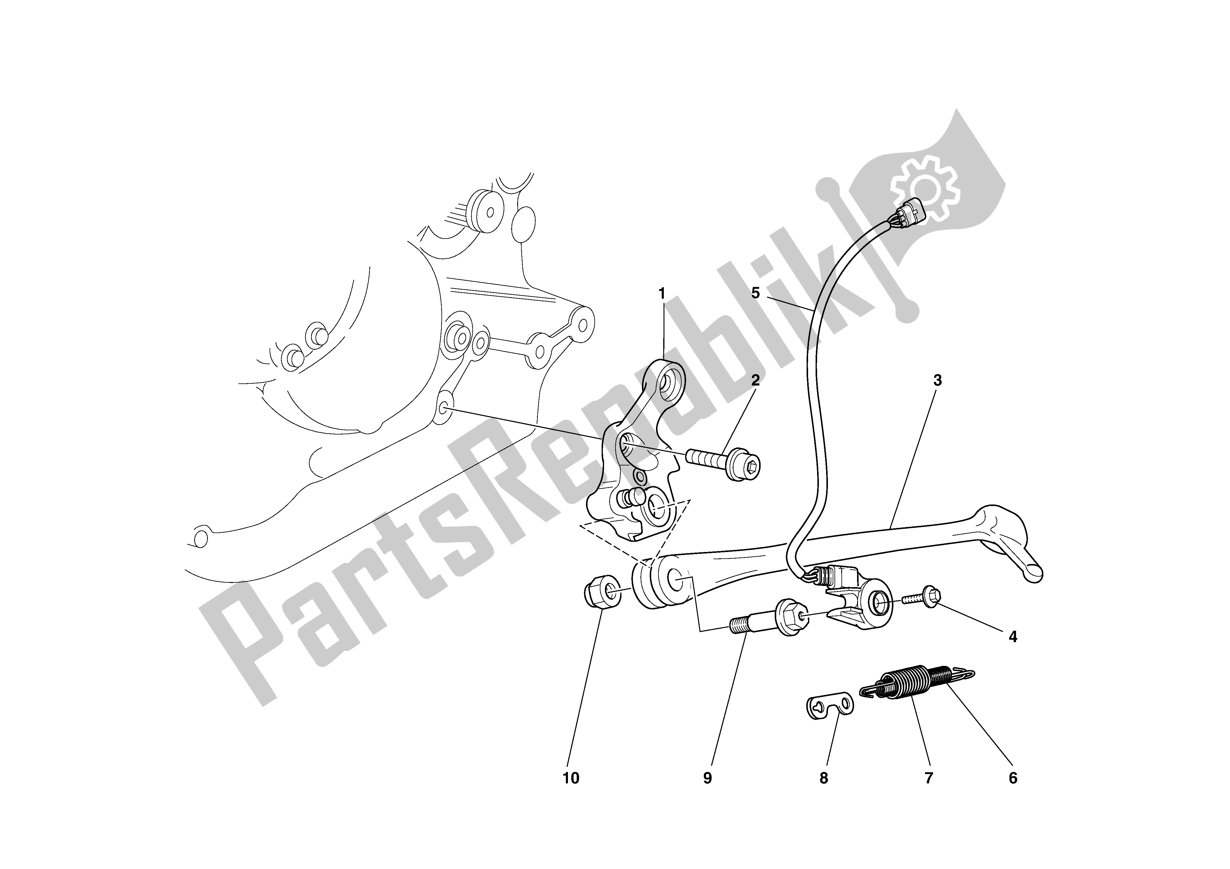 All parts for the Stands of the Ducati Monster S4 916 2002