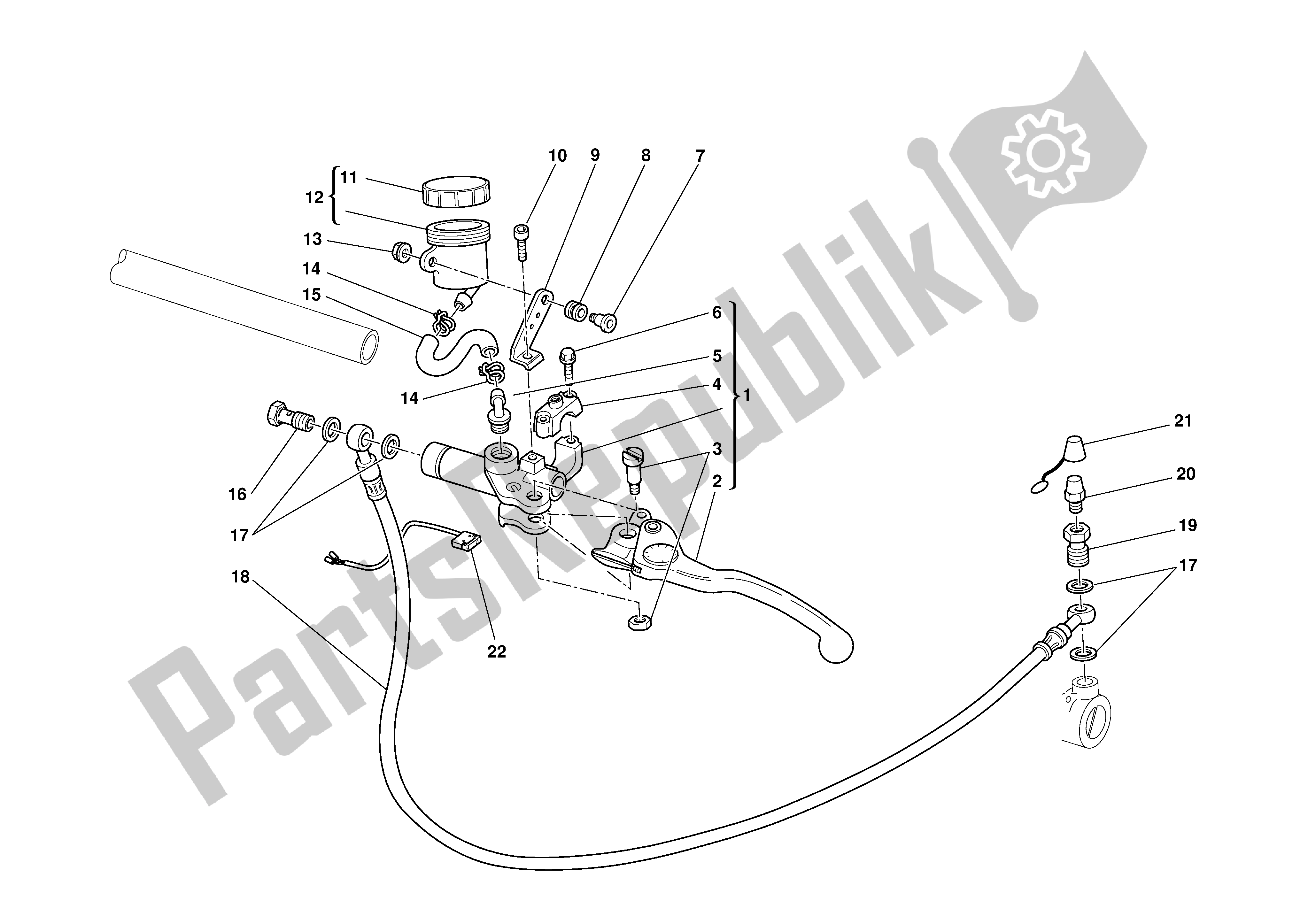 Tutte le parti per il Controllo Della Frizione del Ducati Monster S4R 996 2003