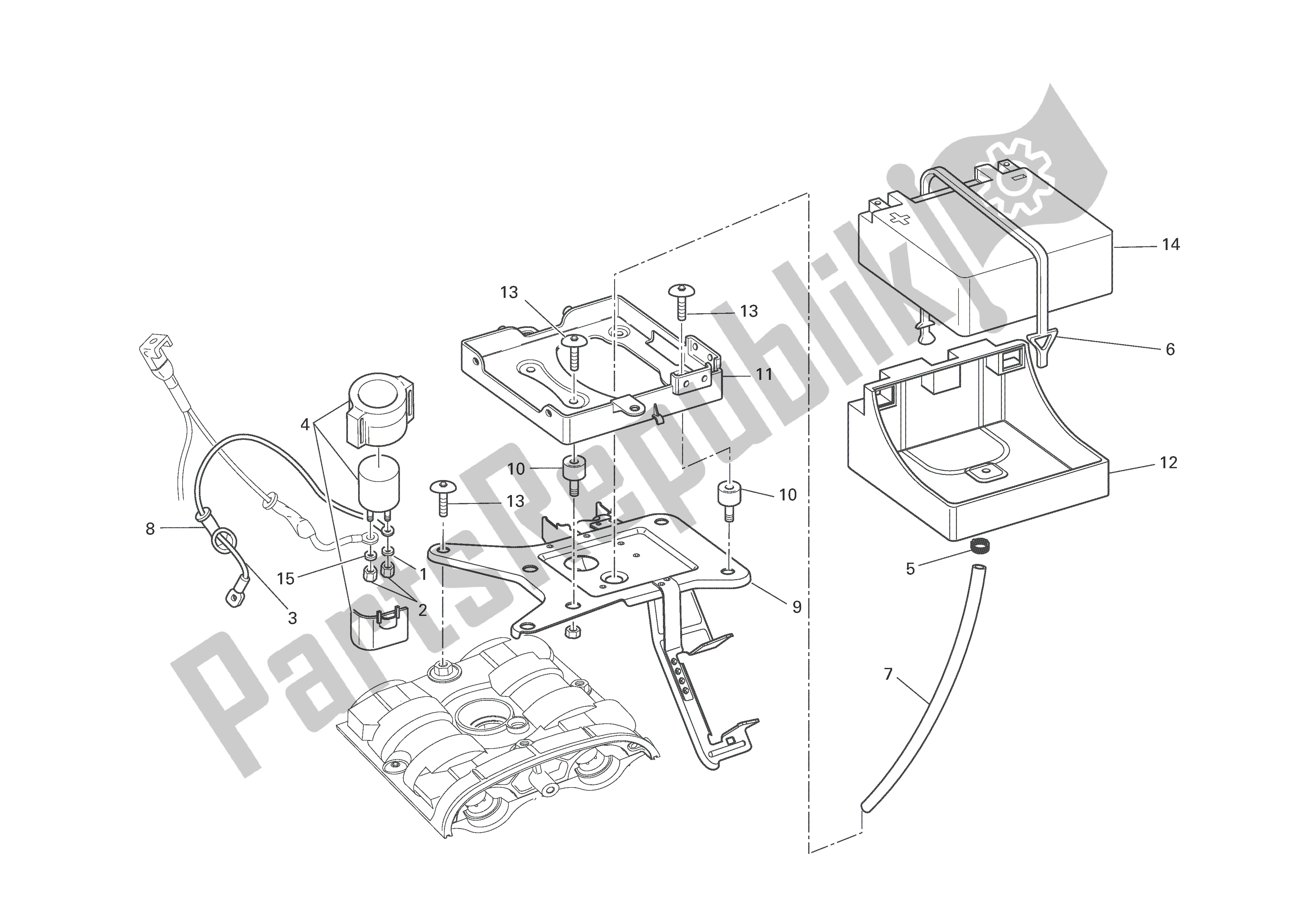 Todas las partes para Soporte De Batería de Ducati Monster S4R EU 1000 2008