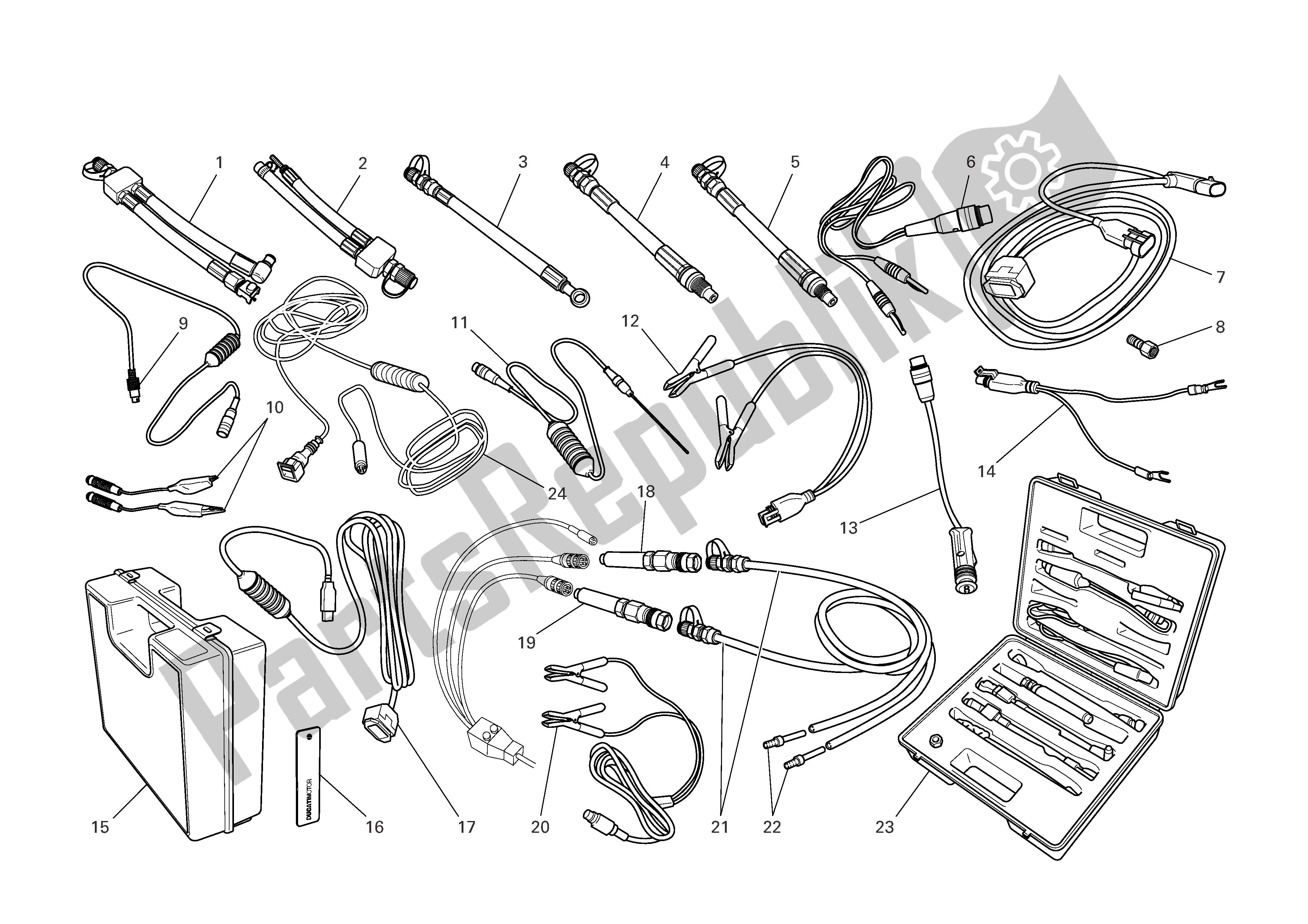 Tutte le parti per il Strumenti Di Servizio Di Officina del Ducati Monster S4R EU 1000 2008