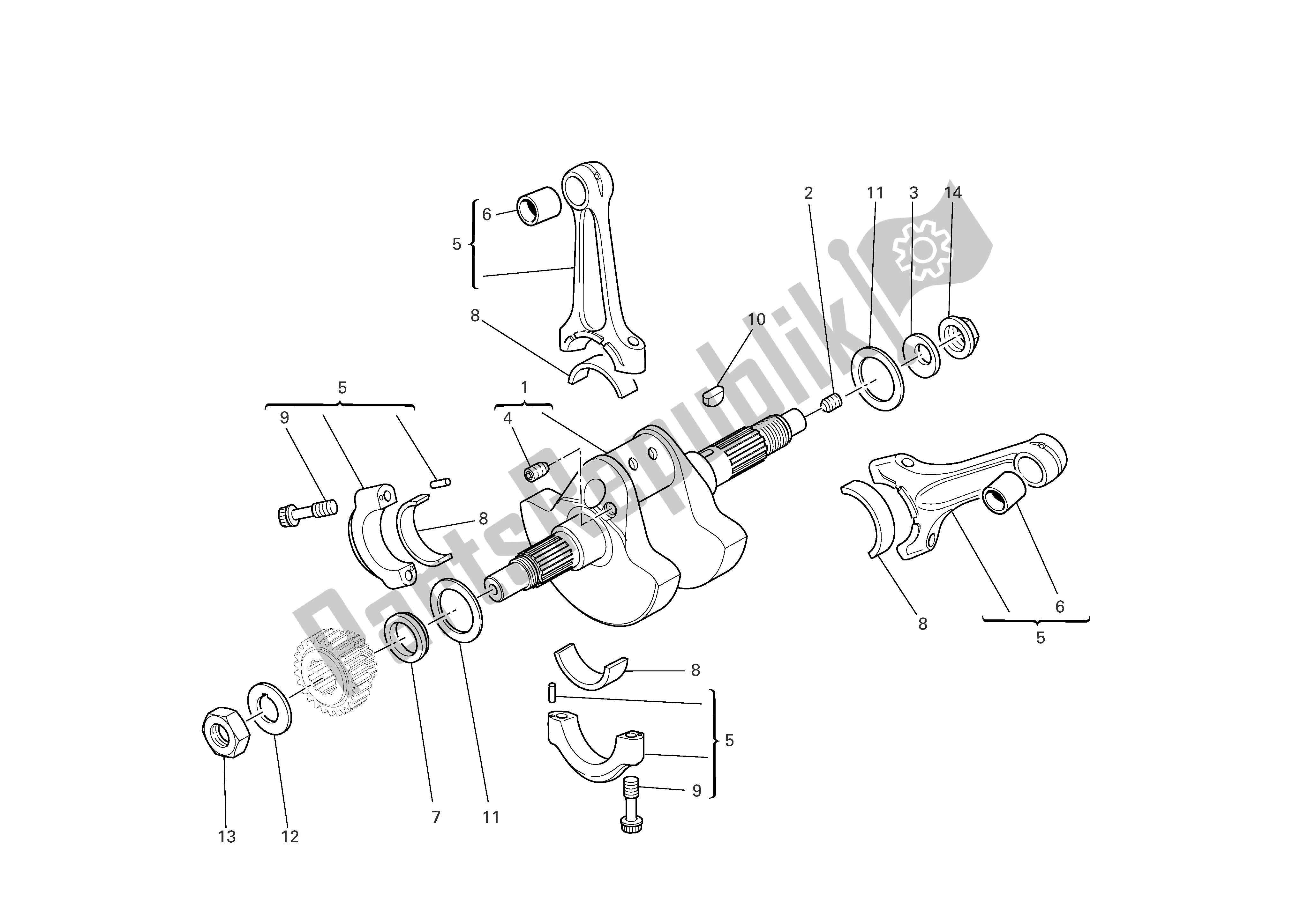 Tutte le parti per il Bielle del Ducati Monster S4R EU 1000 2008