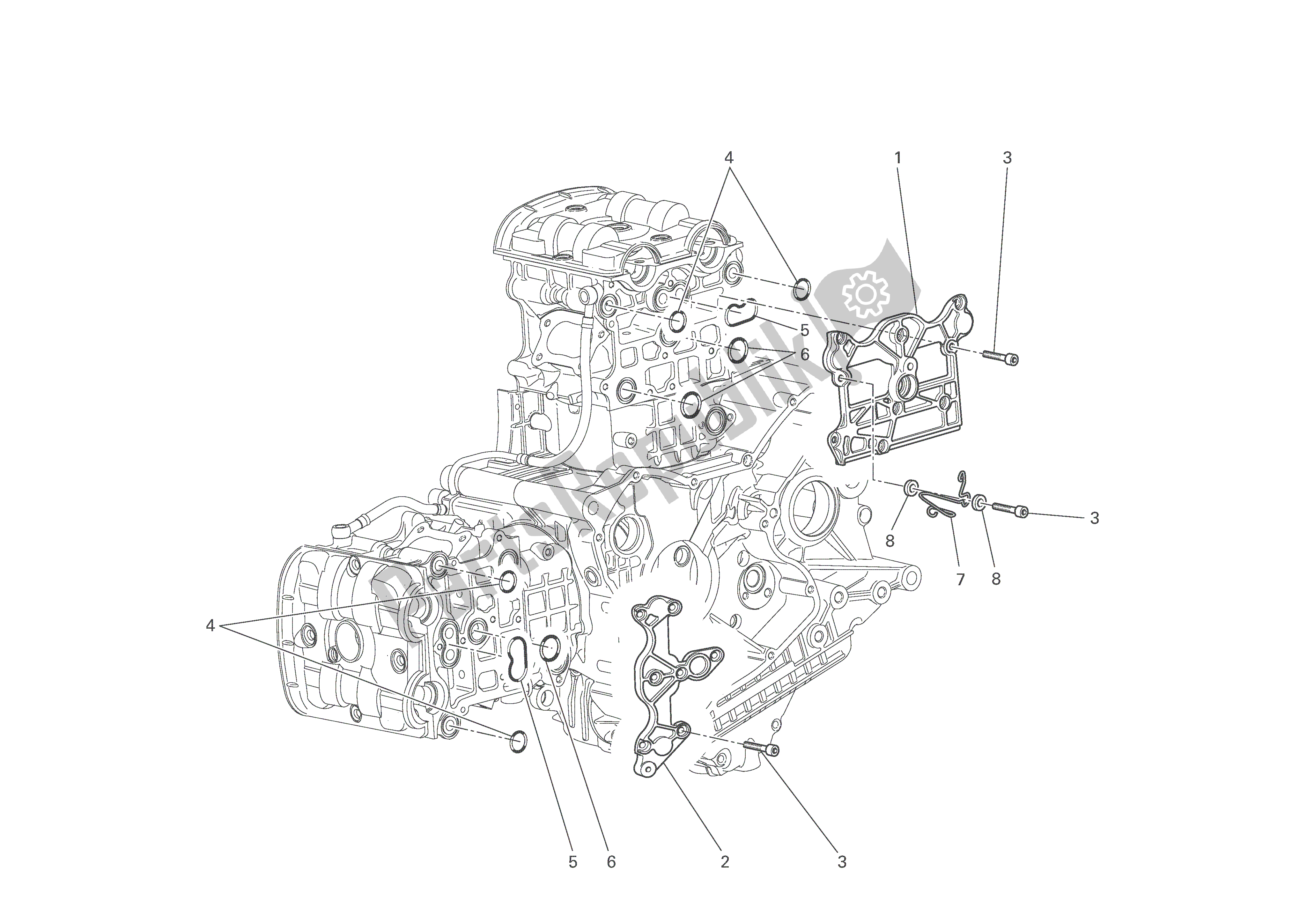 Tutte le parti per il Coperchi Testata del Ducati Monster S4R EU 1000 2008