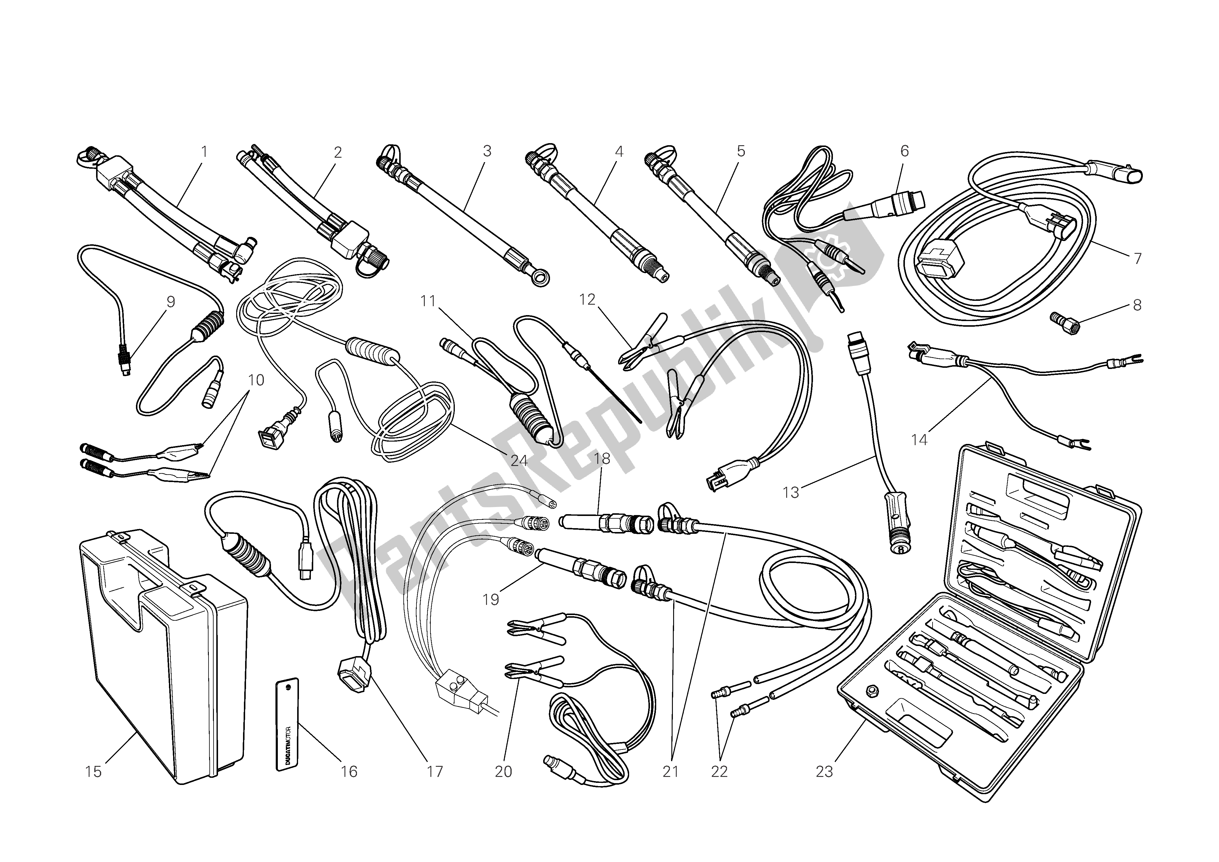 Todas las partes para Taller De Herramientas De Servicio de Ducati Monster S4 RS 1000 2006