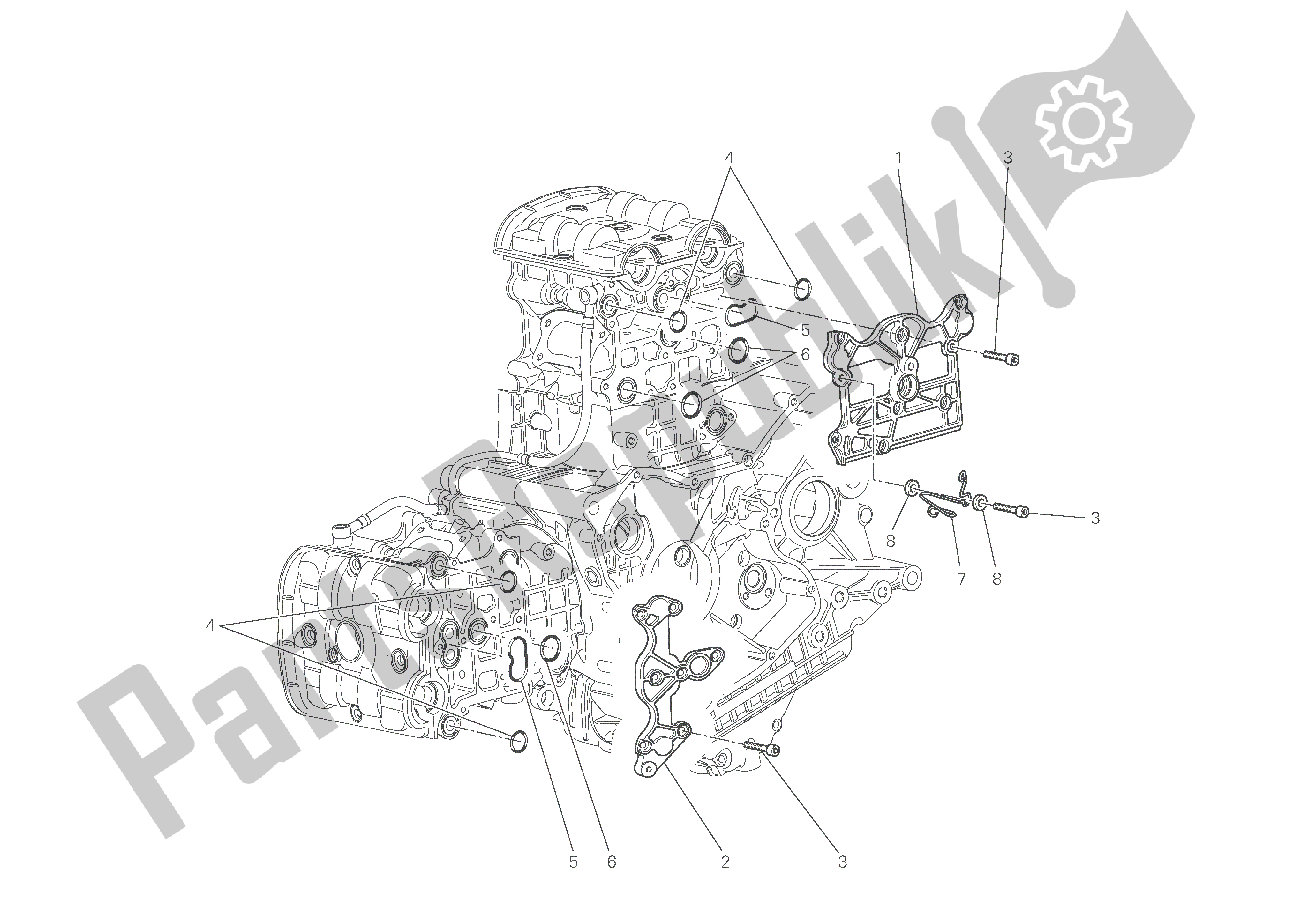 Alle onderdelen voor de Kleppendeksels van de Ducati Monster S4 RS 1000 2006