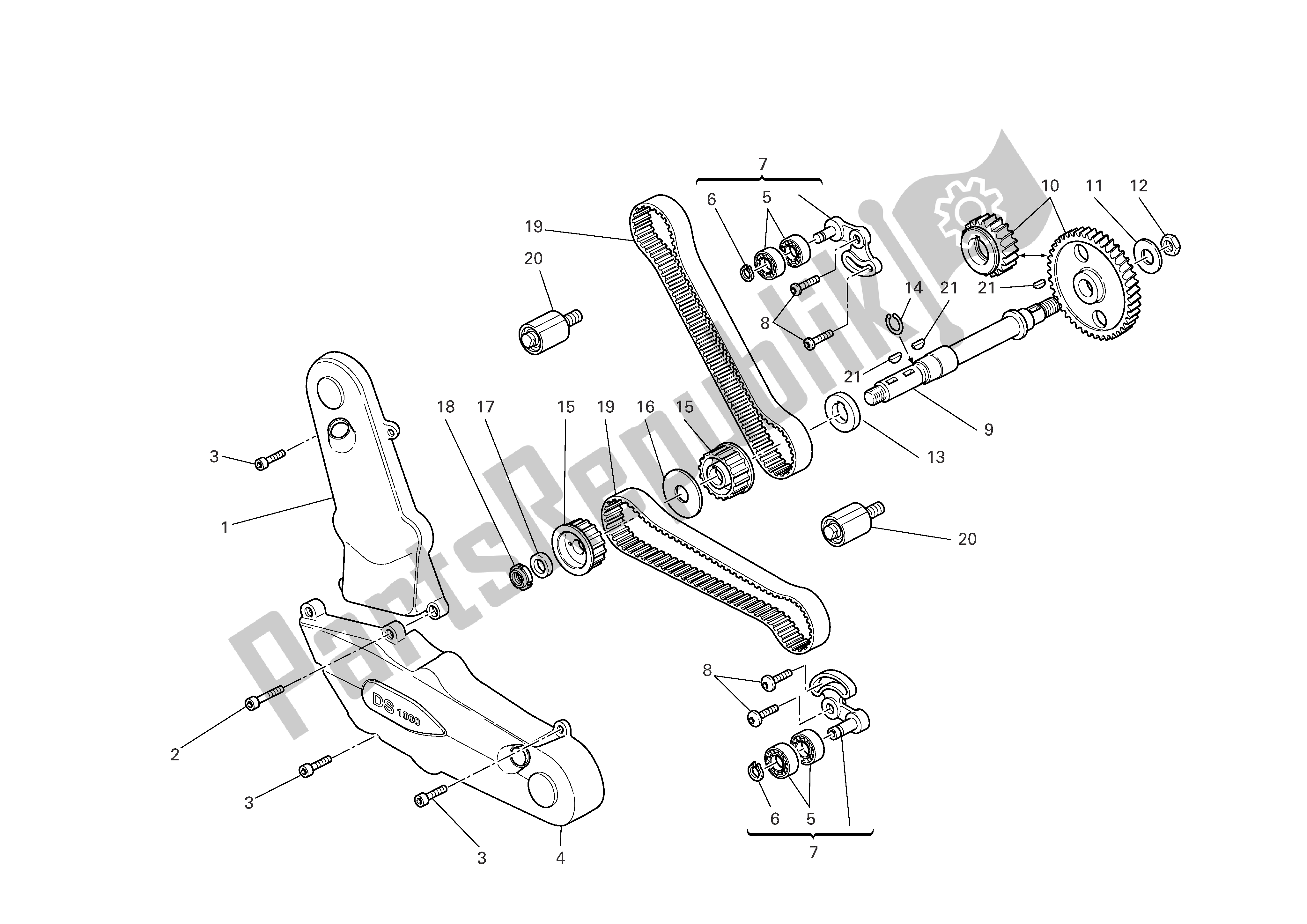 Todas las partes para Sistema De Cronometraje de Ducati Multistrada 1000 2005