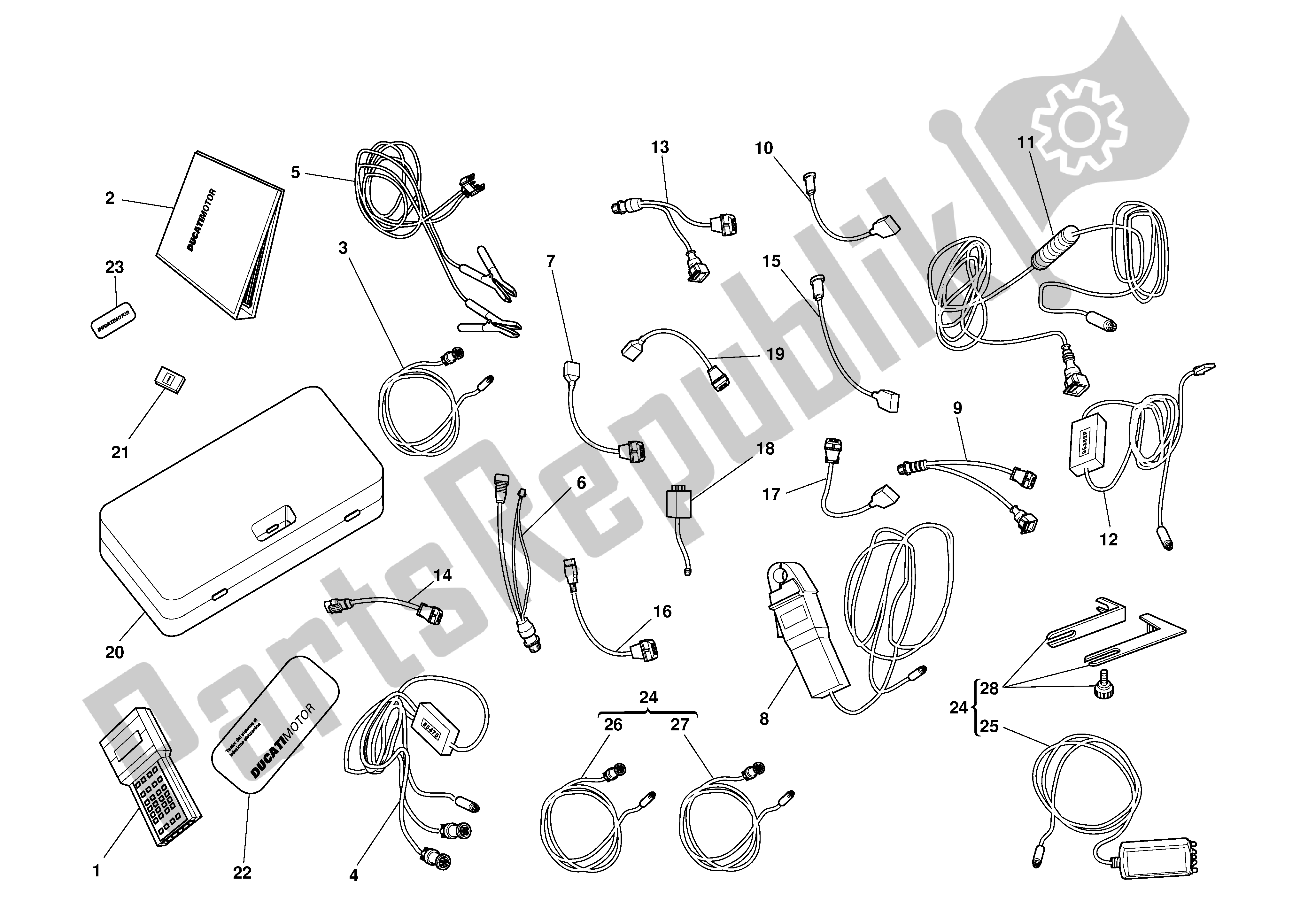 Todas las partes para Diagnostico Testermattesis de Ducati Supersport 620 2002