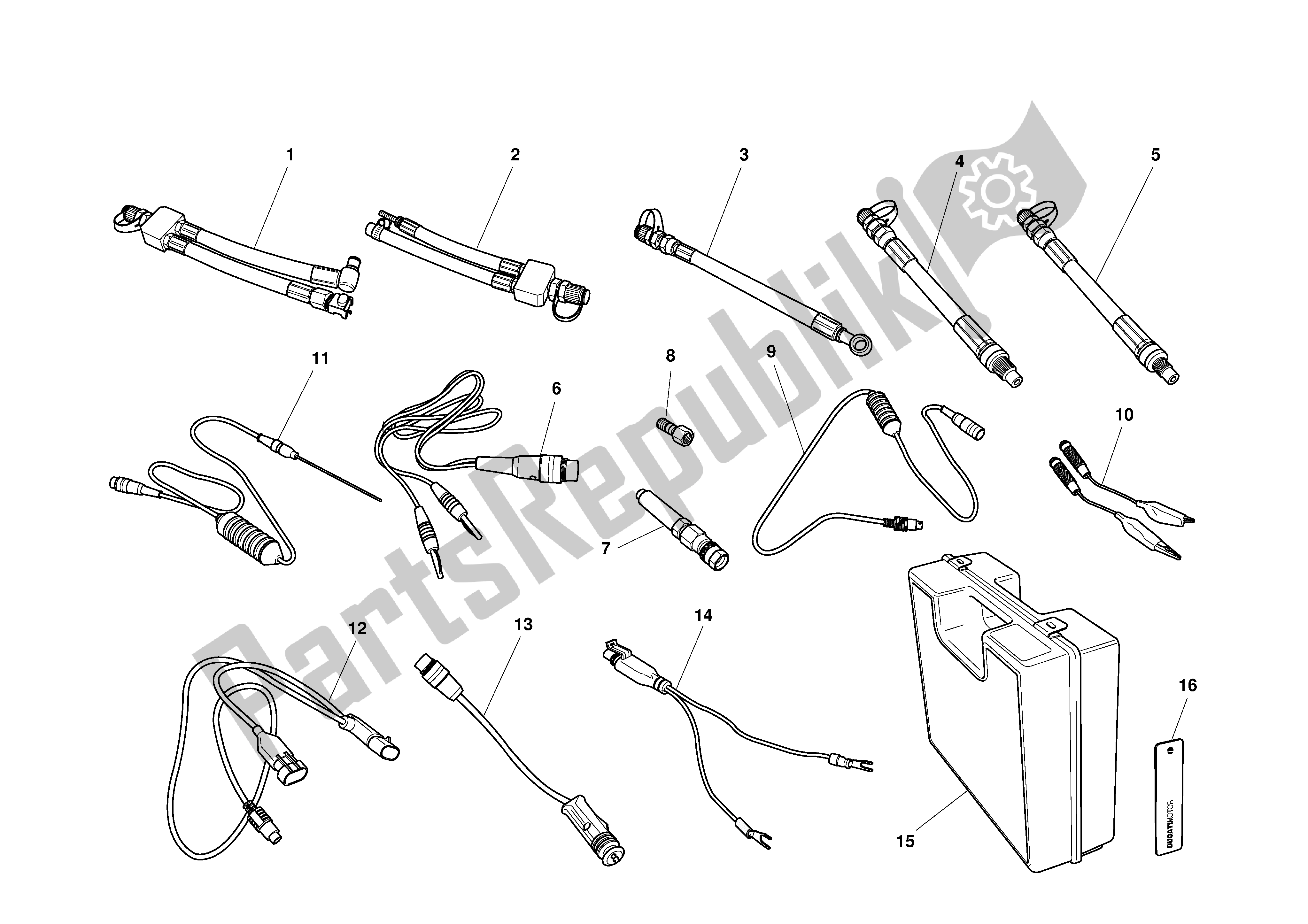 Todas las partes para Taller Herramientas Especiales de Ducati Supersport 620 2002