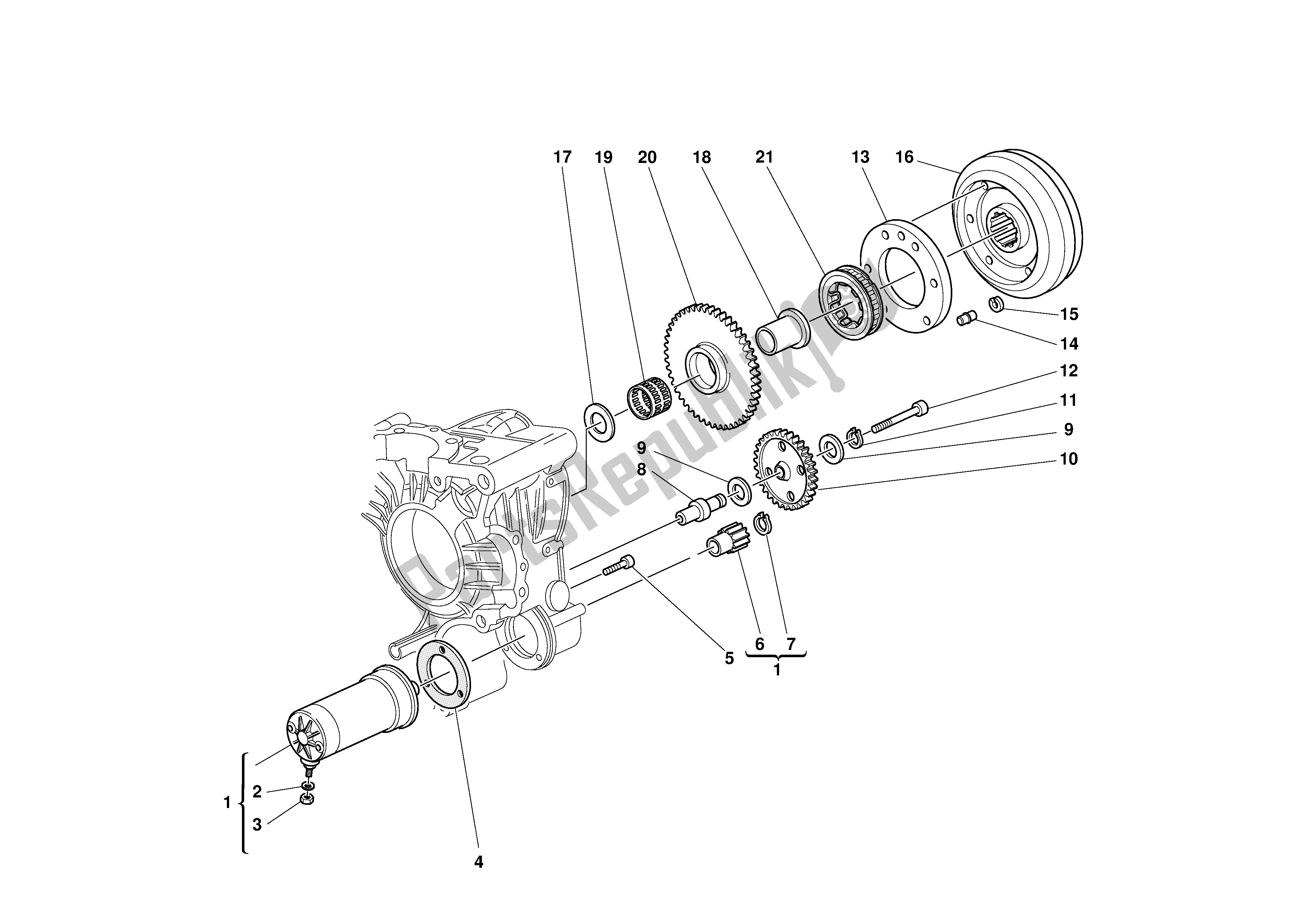 Tutte le parti per il Andignition Avviamento Elettrico del Ducati Supersport 620 2002