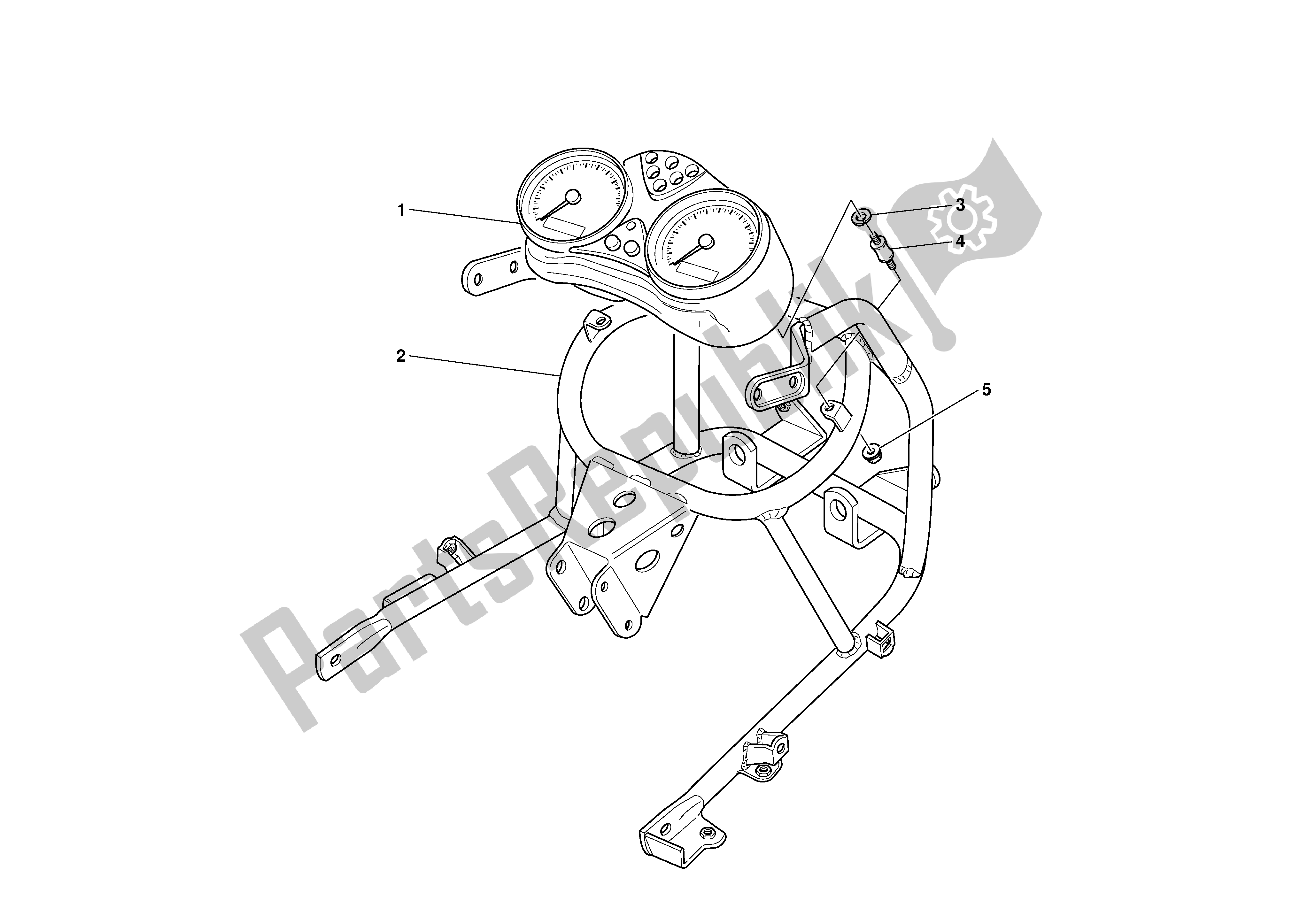 Tutte le parti per il Pannello Degli Strumenti del Ducati Supersport 620 2002