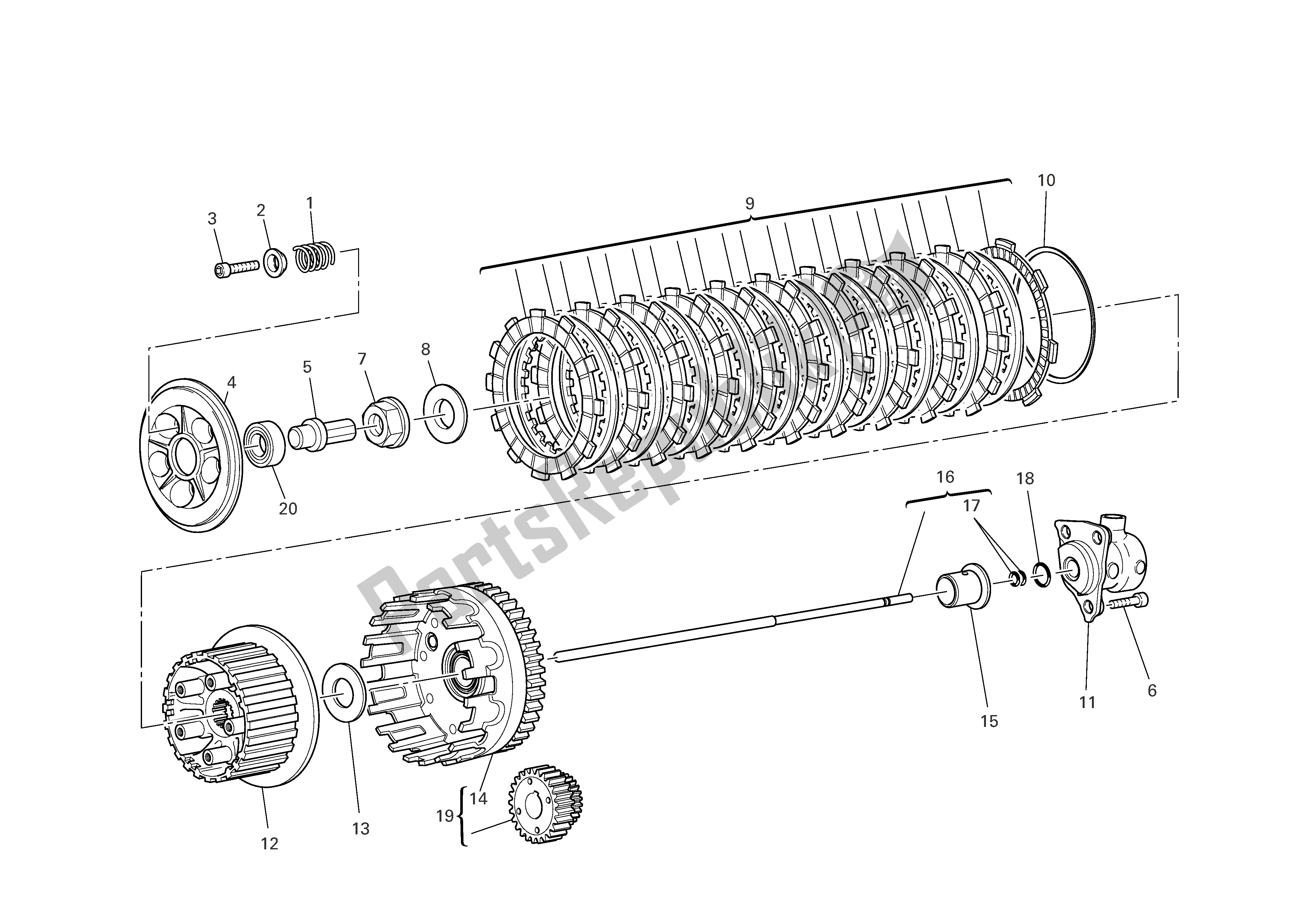 Tutte le parti per il Frizione del Ducati Sportclassic 1000 2007